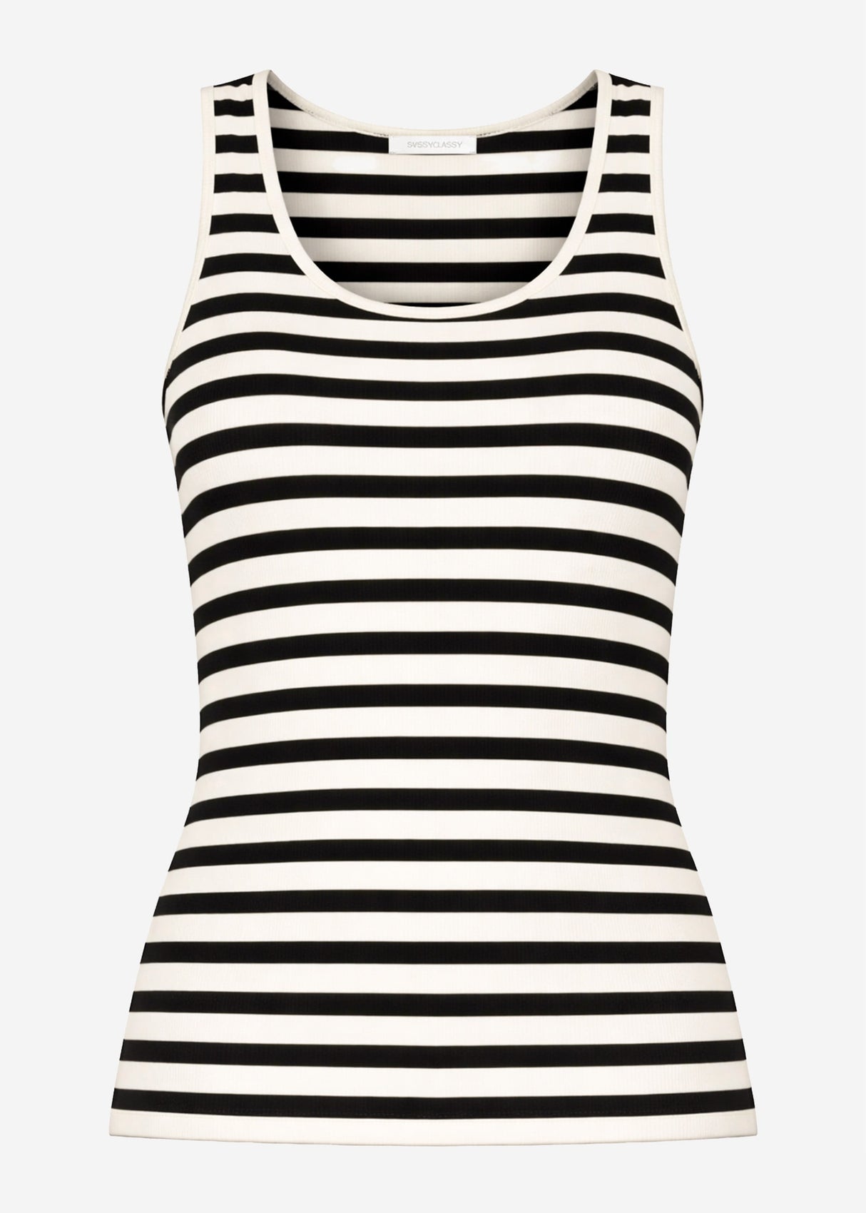 Striped tank top - off-white-black