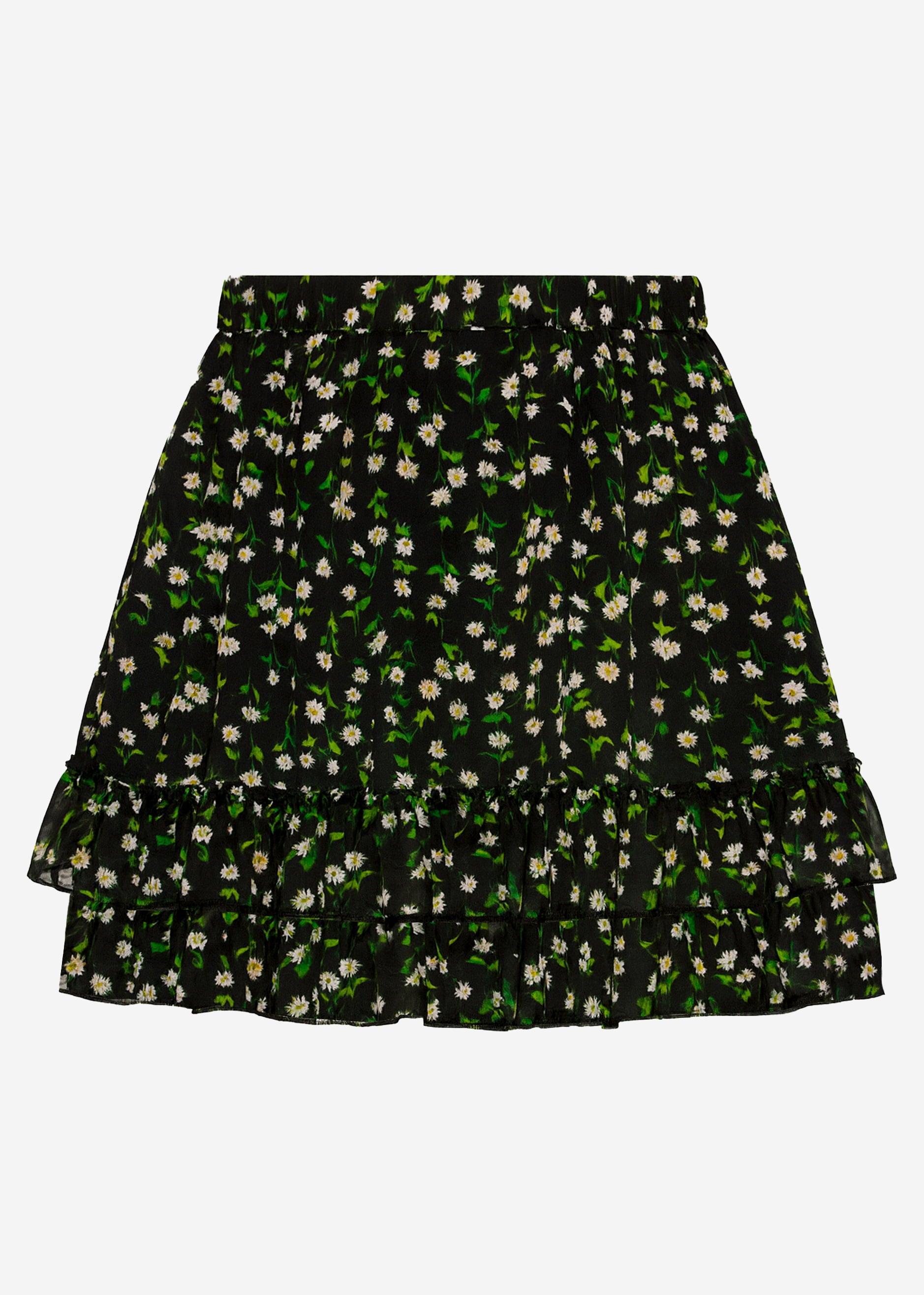 Floral skirt - black