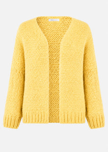 Oversize Cardigan - buttergelb