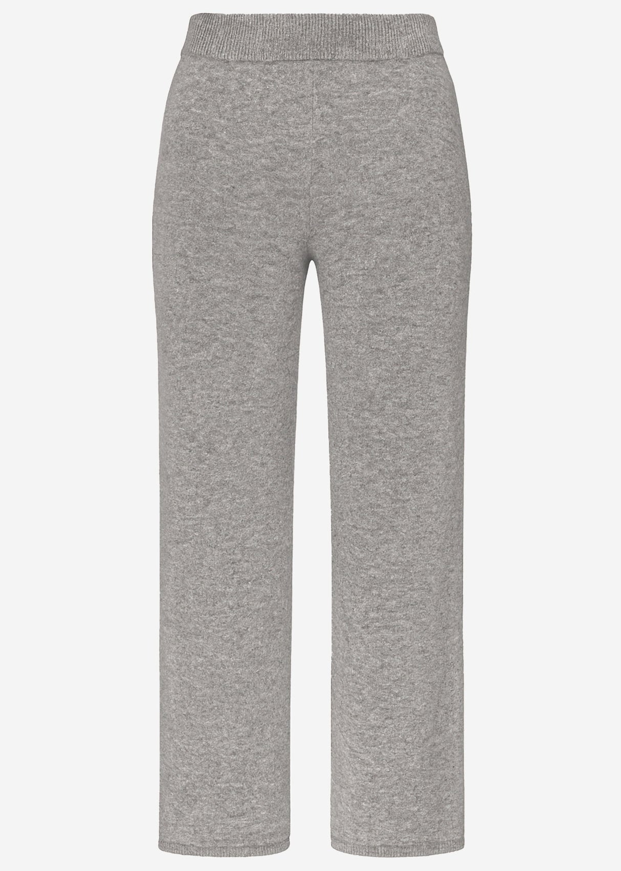 Knitting pants with cashmere - light gray