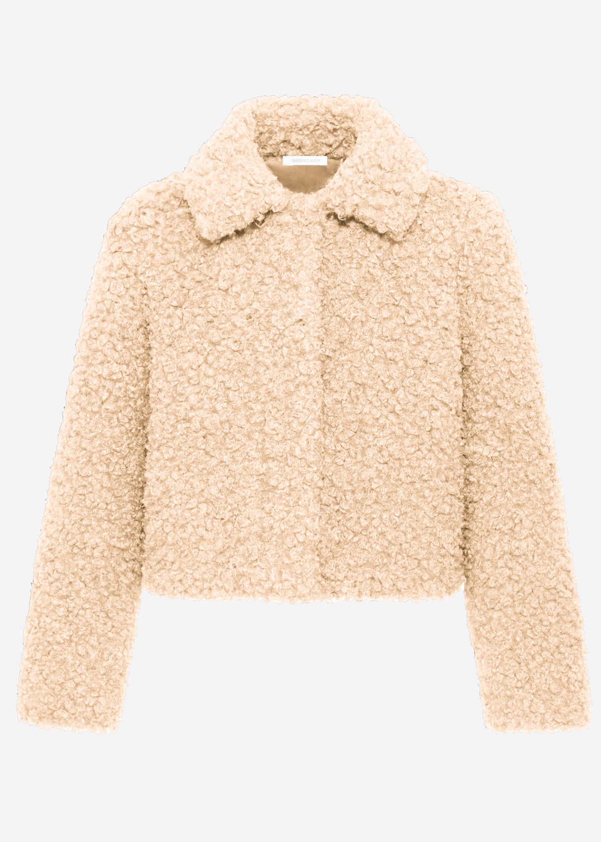 Jacke aus Teddyfell - offwhite