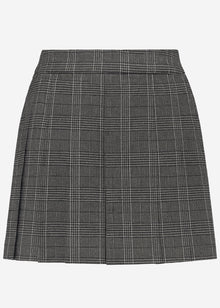 Mini skirt with pleats - grey