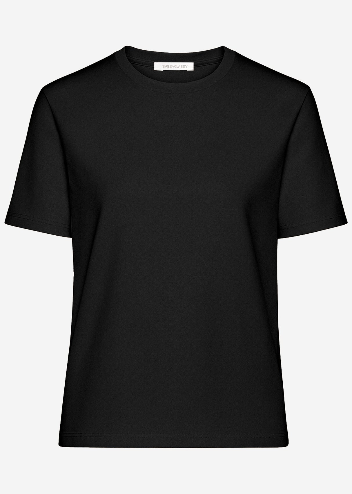 Rundhals T-Shirt - schwarz