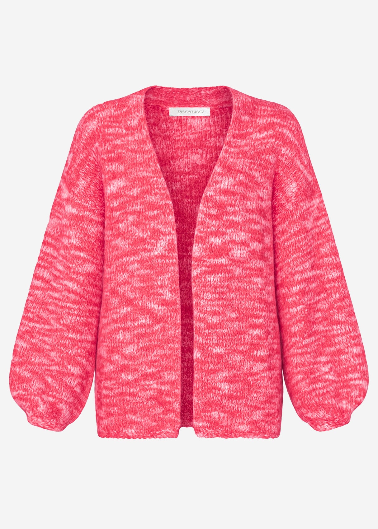 Zweifarbiger Cardigan - pink