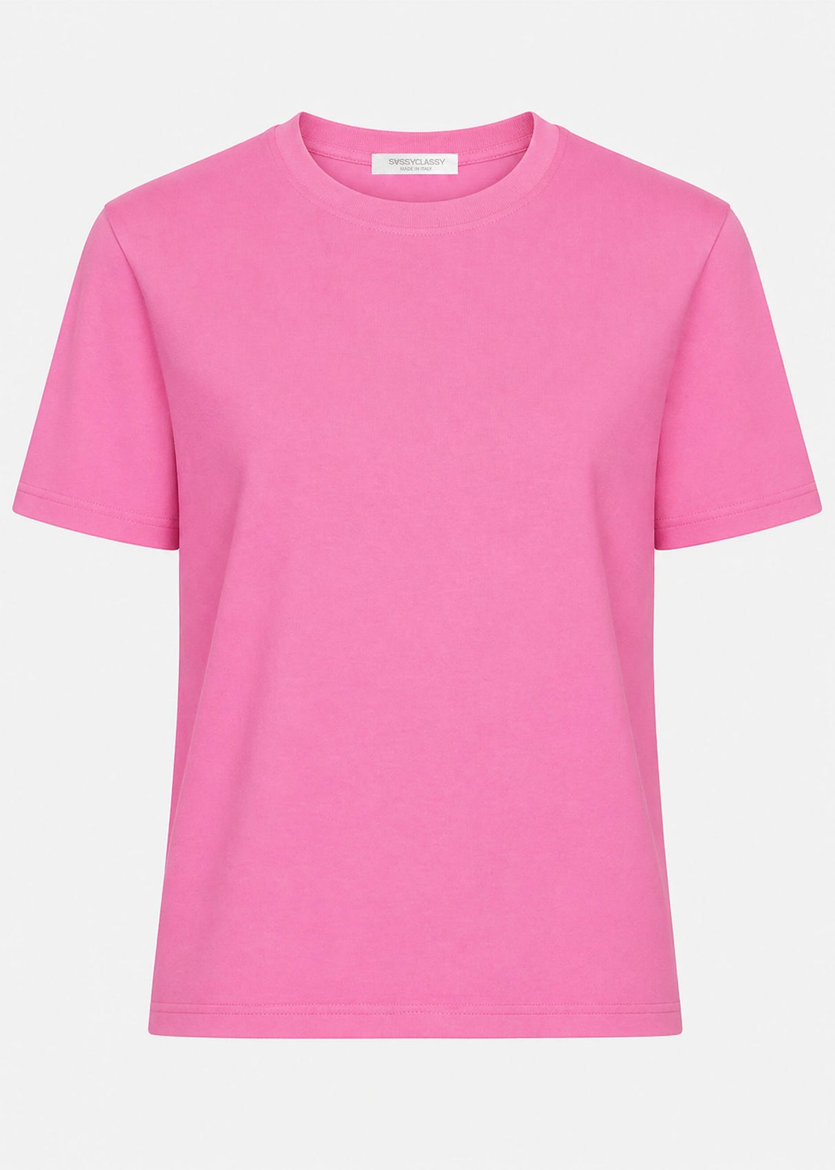 Rundhals T-Shirt - pink