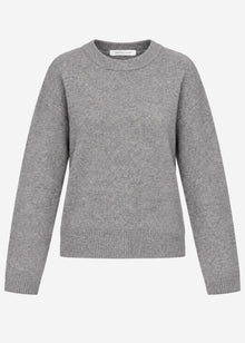 Classic crew neck jumper - taupe