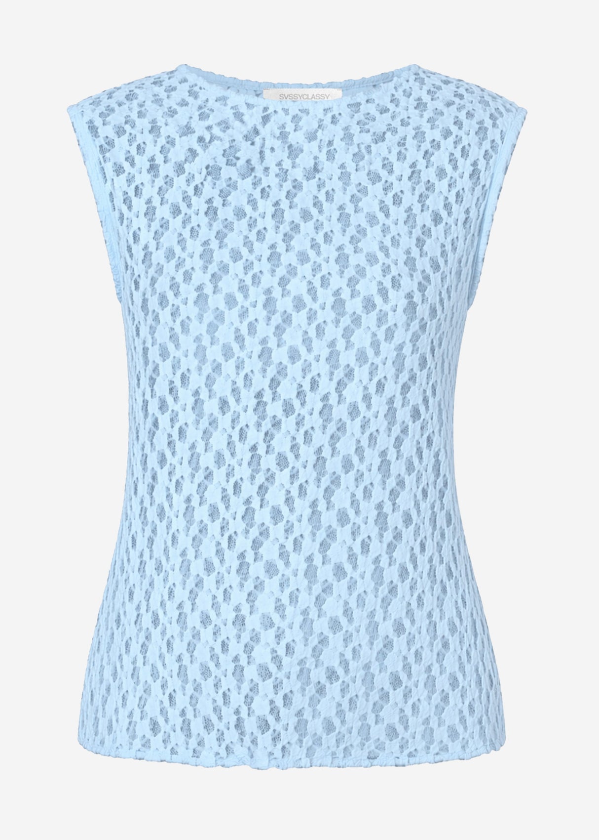 Spitzen-Top - hellblau