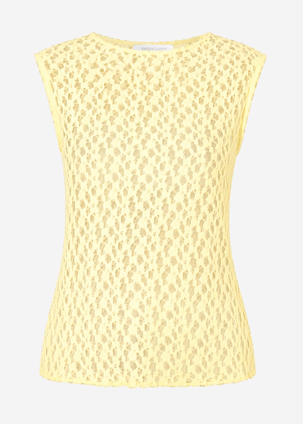 Spitzen-Top - gelb