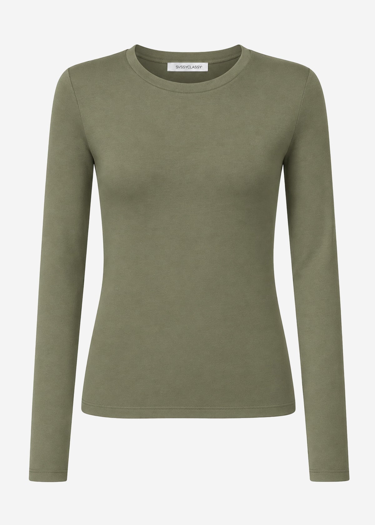 Langarmshirt - khaki