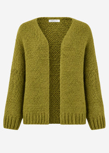 Oversize Cardigan - olivgrün