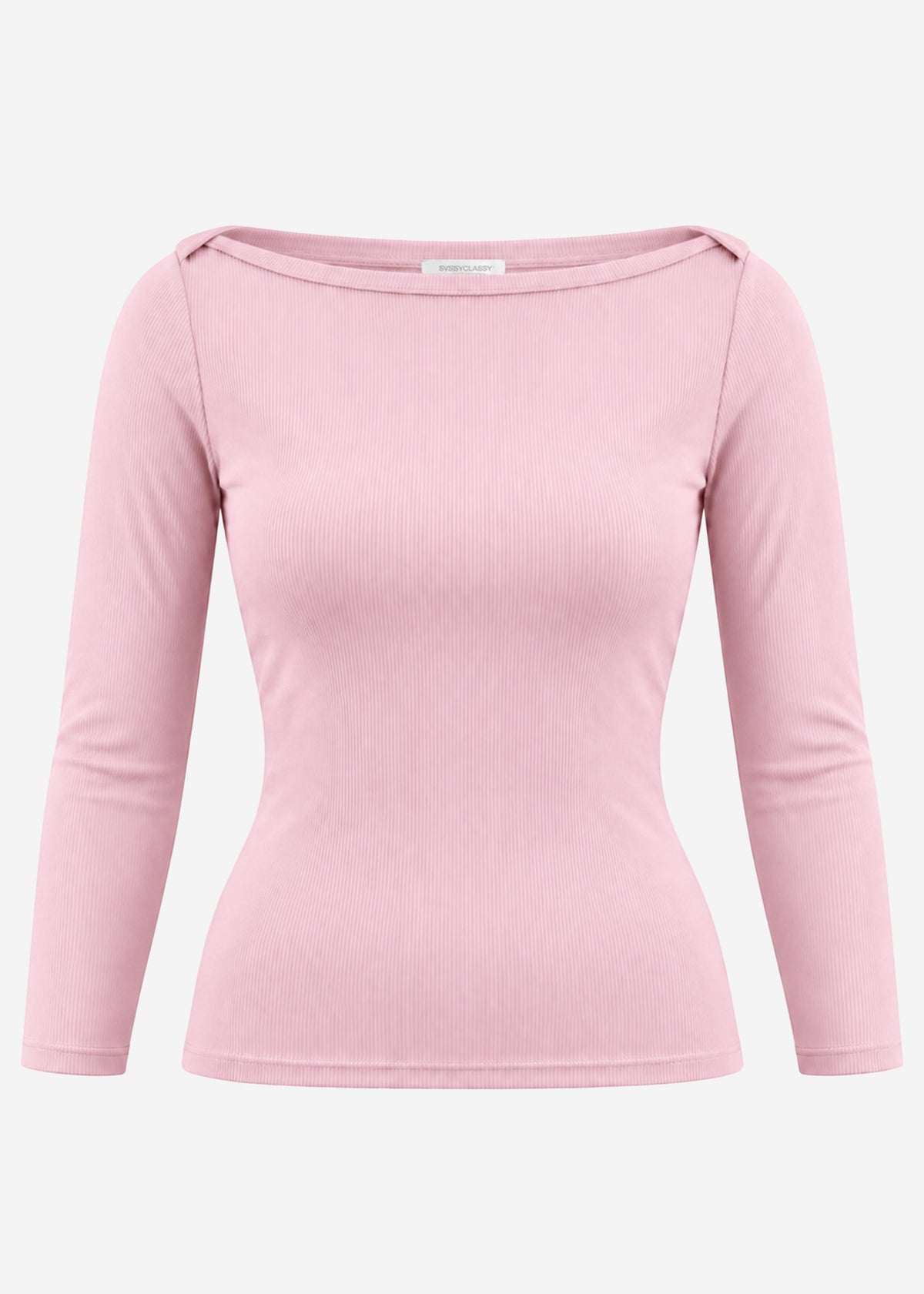 3/4 Arm Rippshirt - altrosa