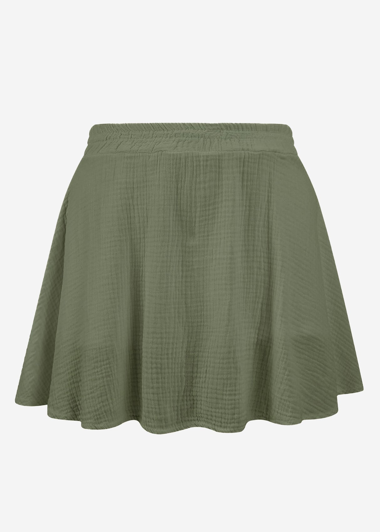 Musselin Rock-Shorts, khaki