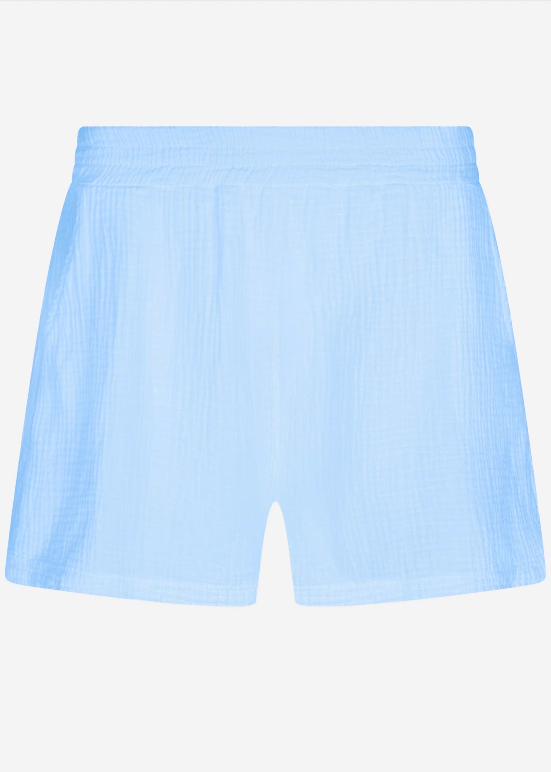 Muslin shorts, light blue