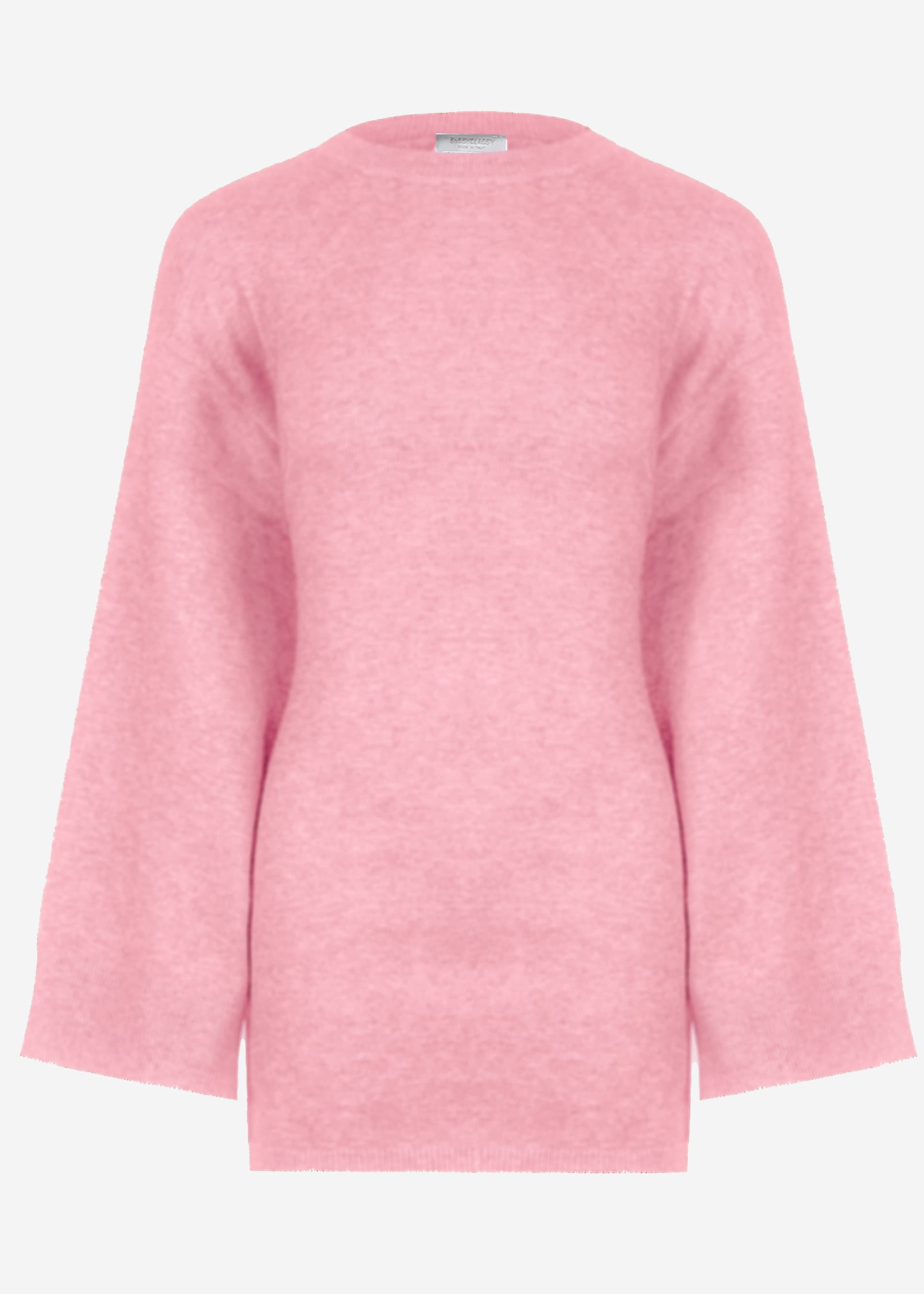 Oversize sweater with side slits - altrosa