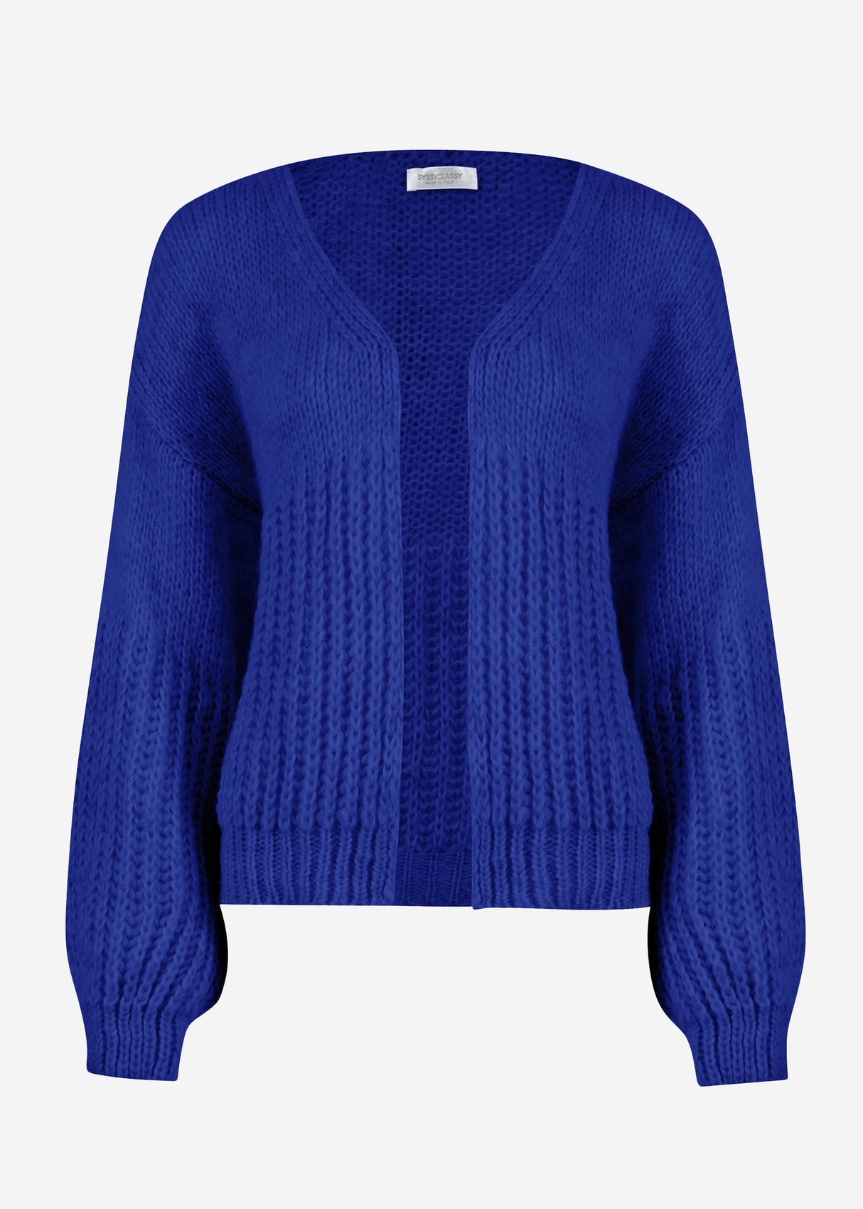 Cardigan with structure - royal blue
