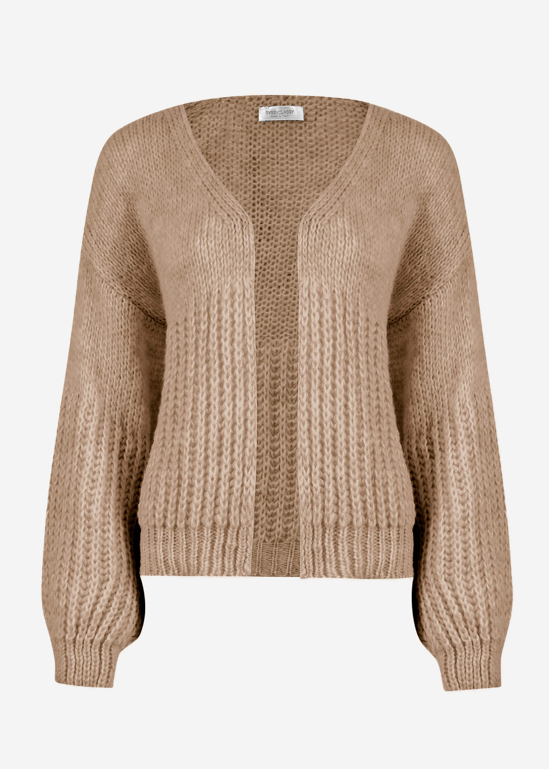 Cardigan mit Struktur - beige