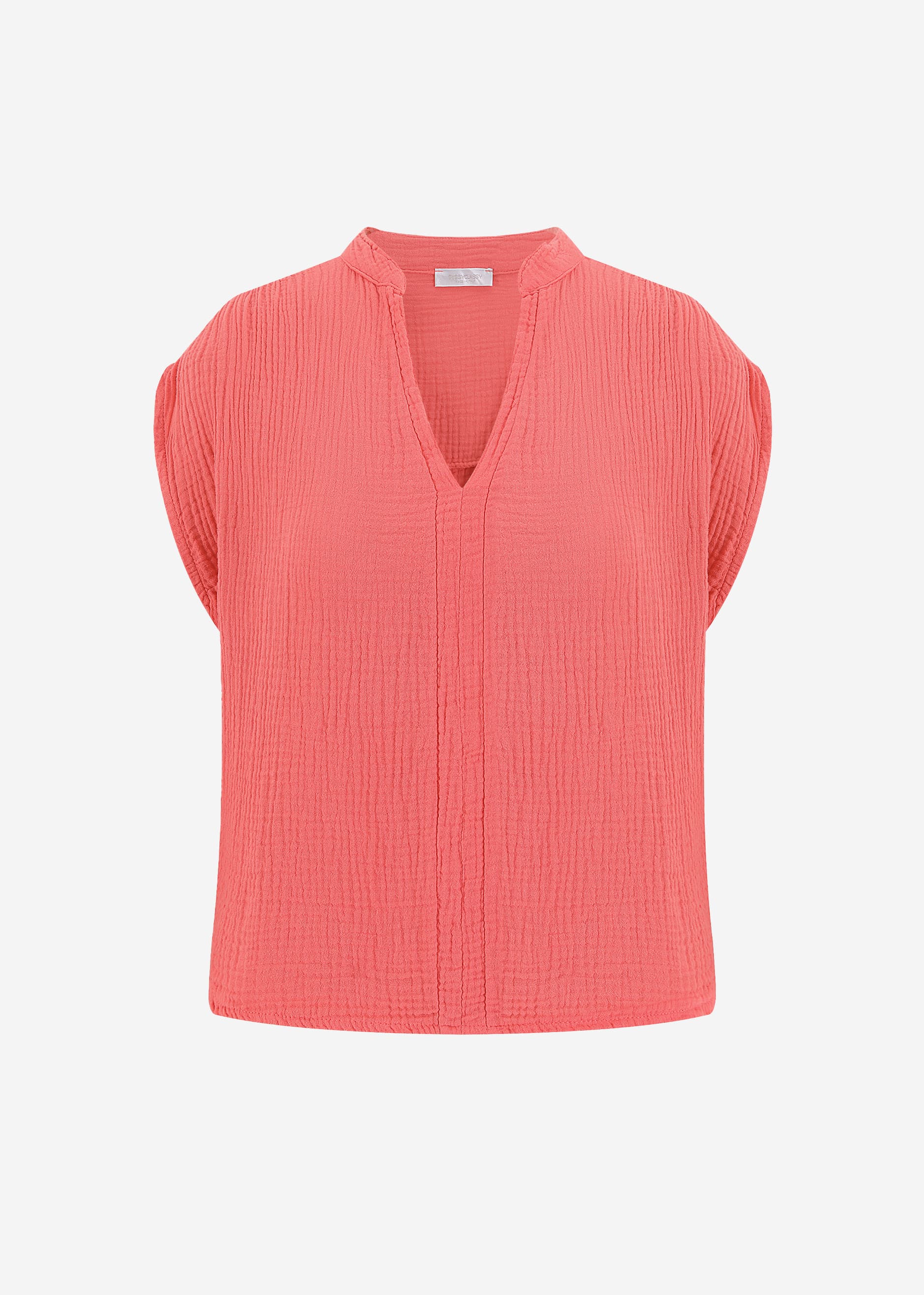 Musselin Shirt - koralle