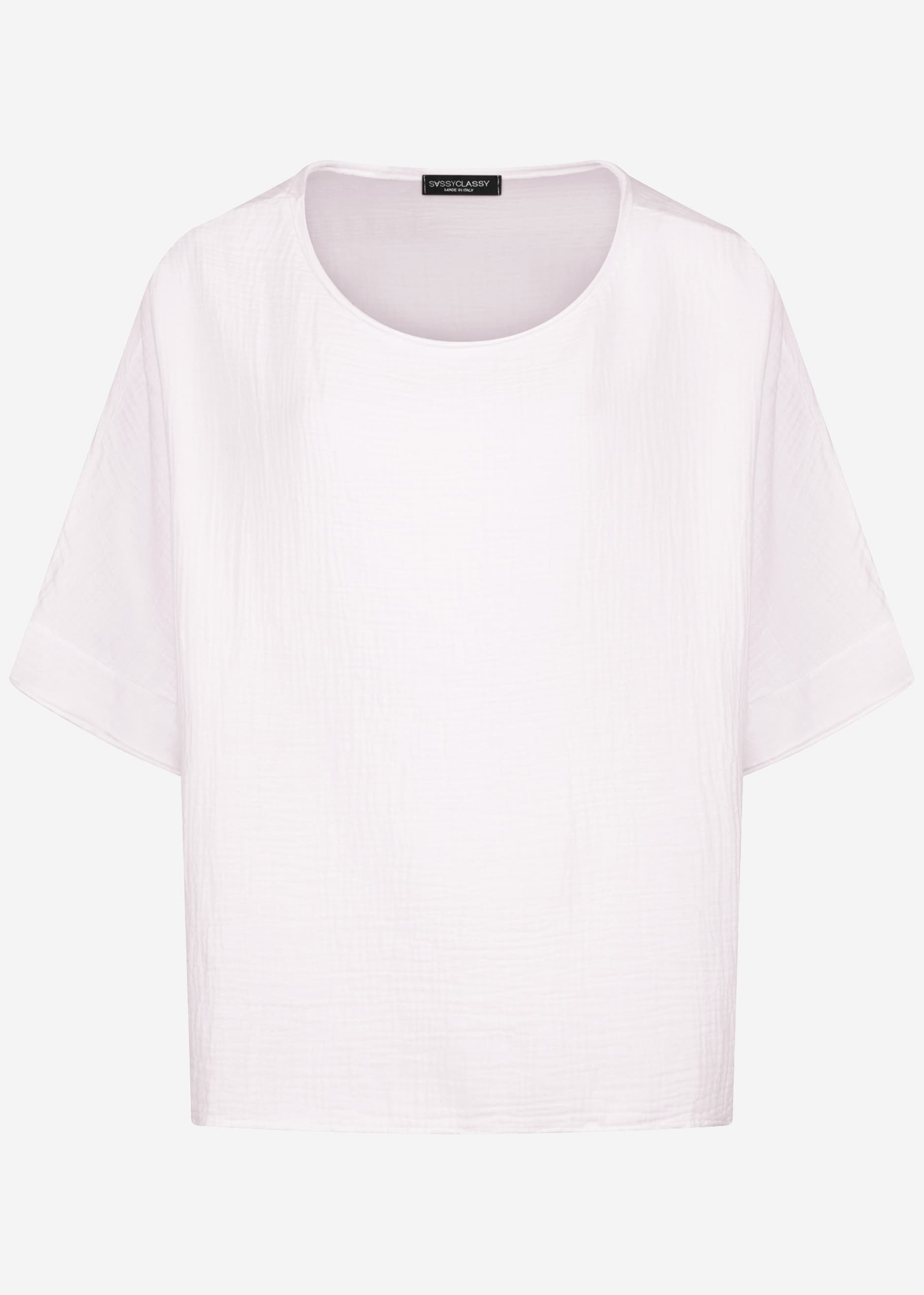 Casual muslin shirt - white