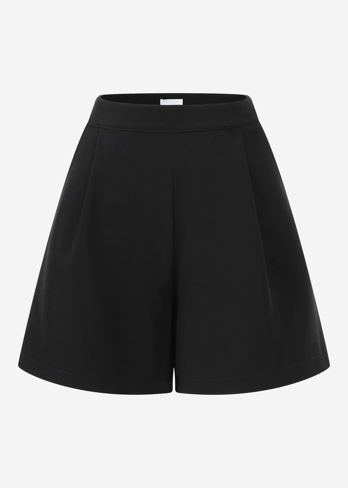 Pleated shorts - black