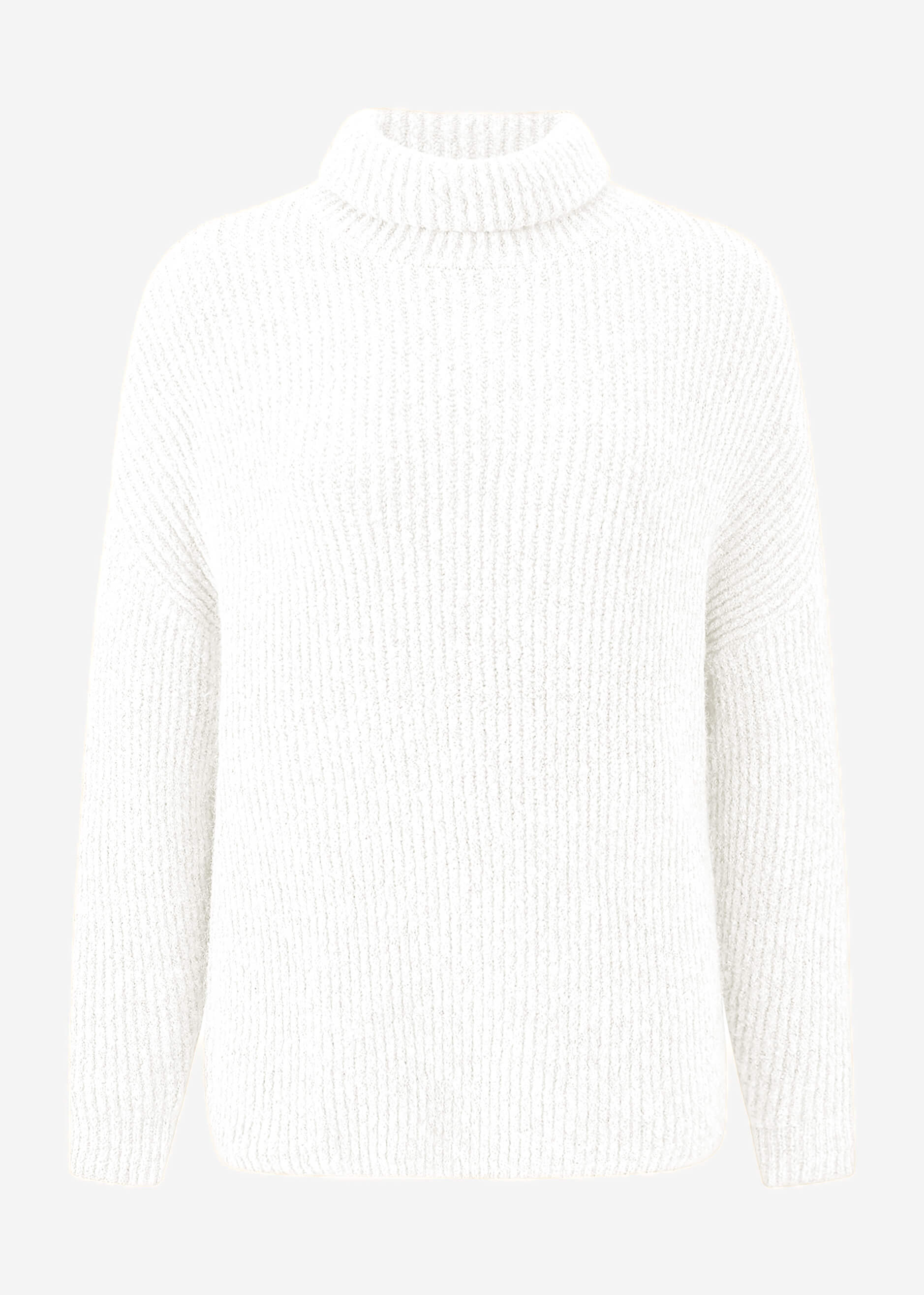 Oversize turtleneck sweater - off-white