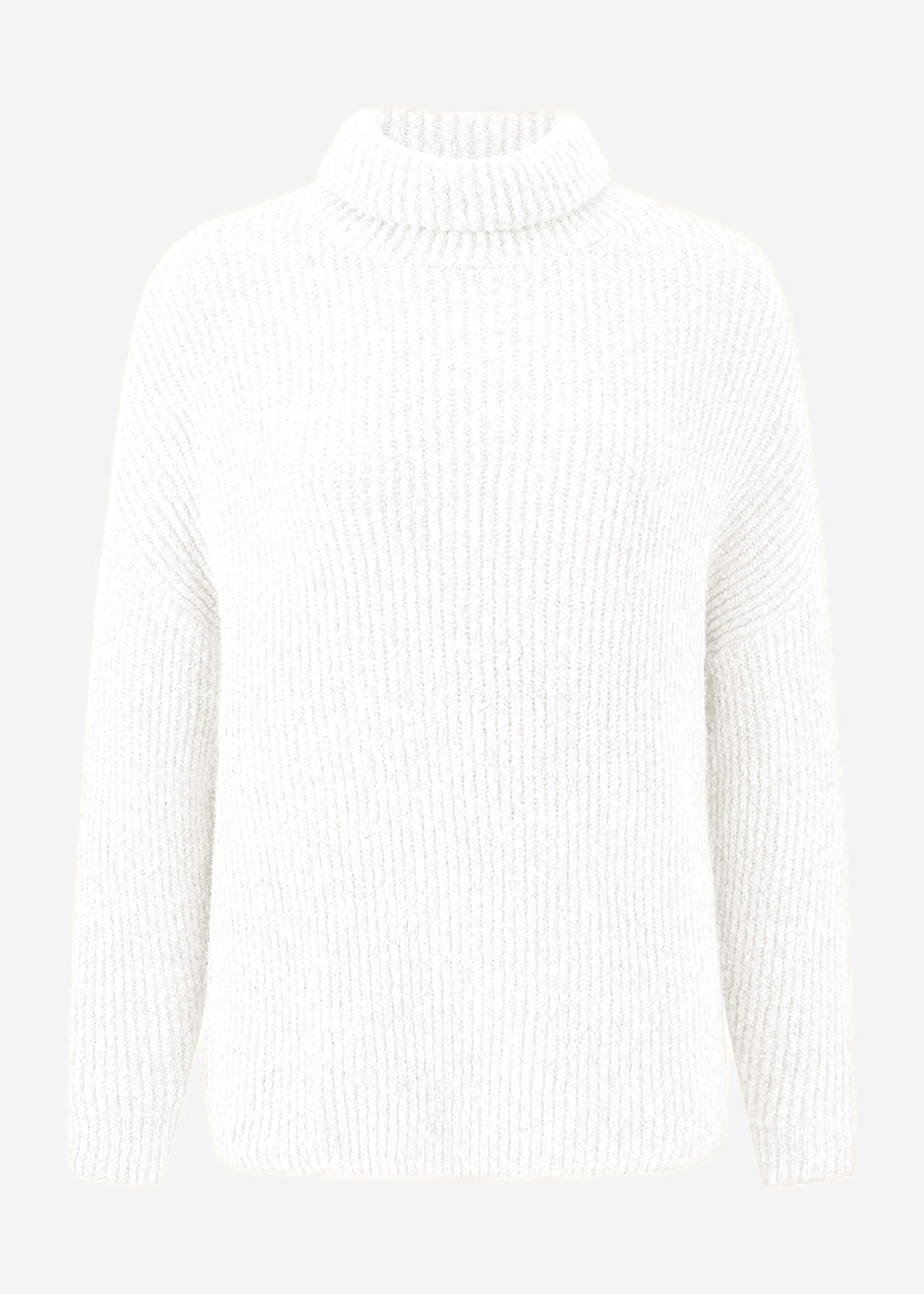 Oversize Rollkragenpullover - offwhite