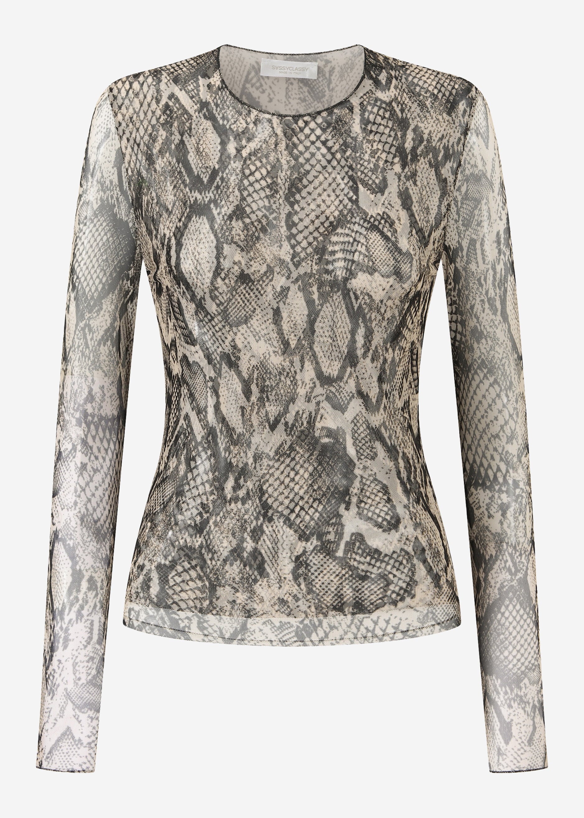Snake Mesh Shirt - braun