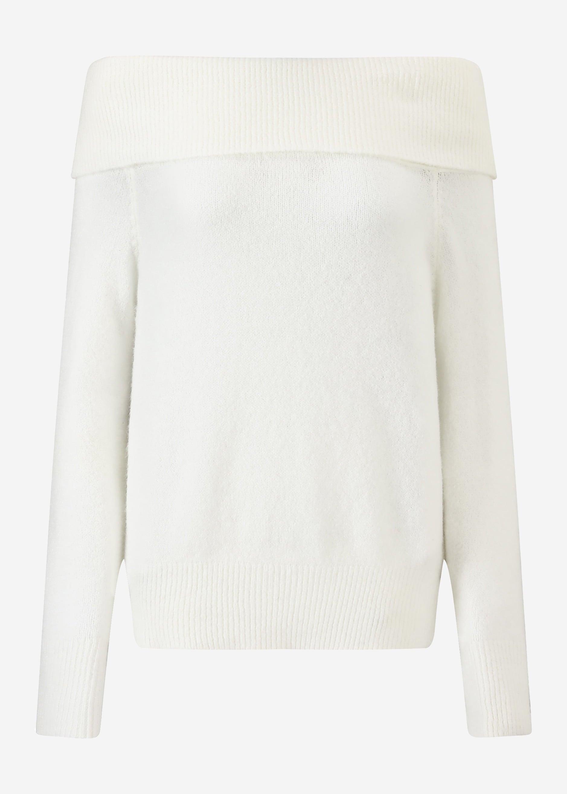 Schulterfreier Pullover - offwhite