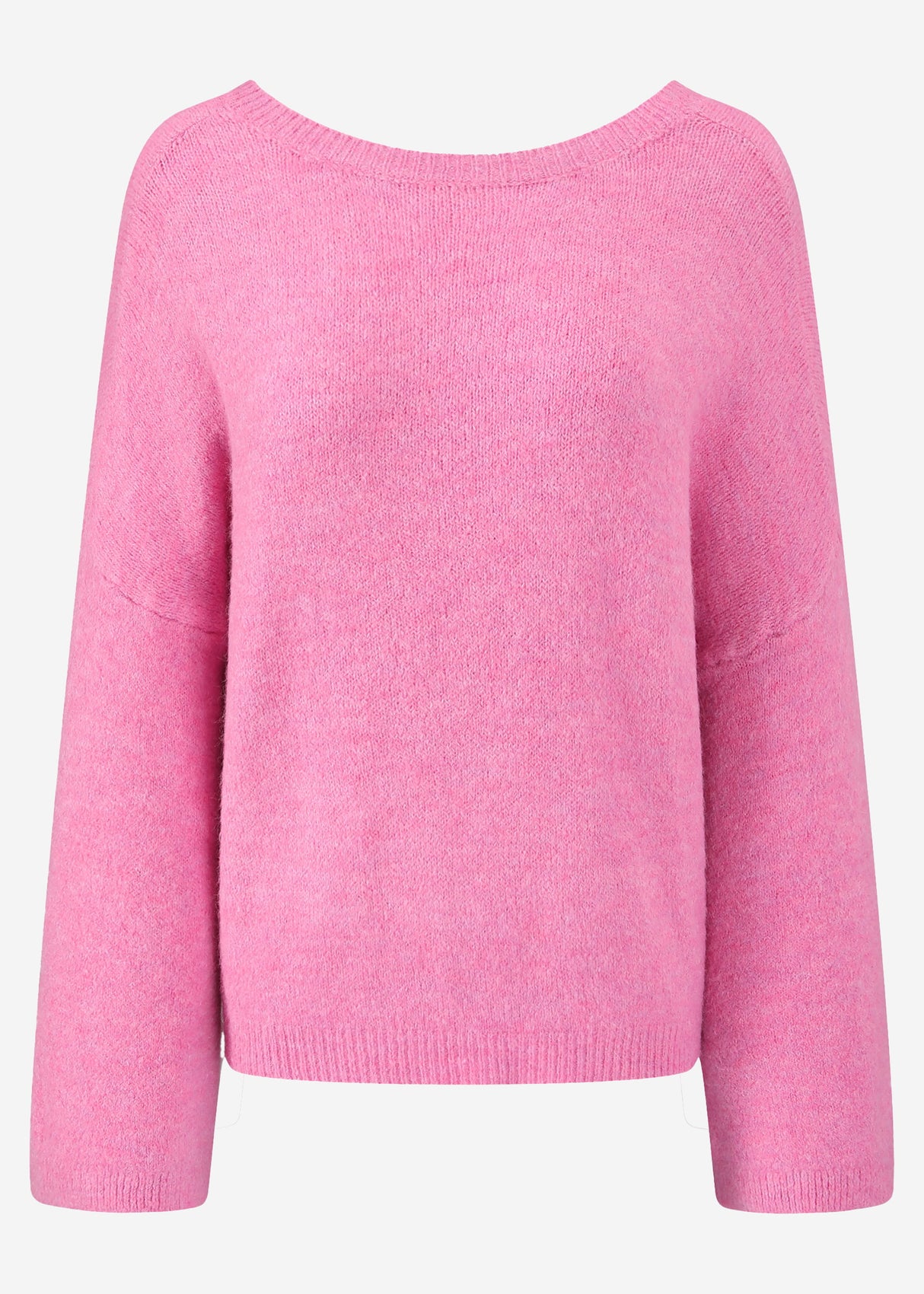Pullover mit tiefem Rückenausschnitt - pink