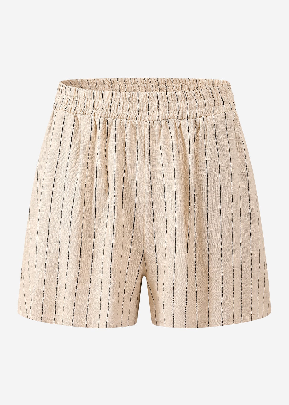 Striped shorts - beige