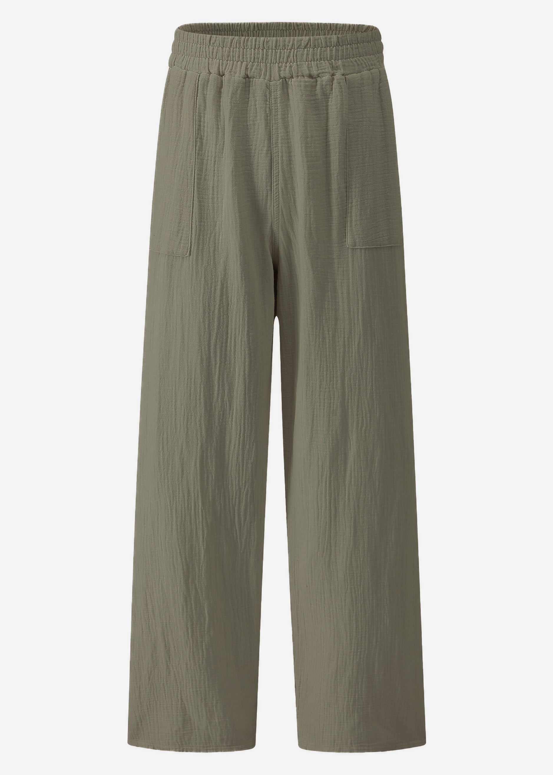 Muslin pants - khaki
