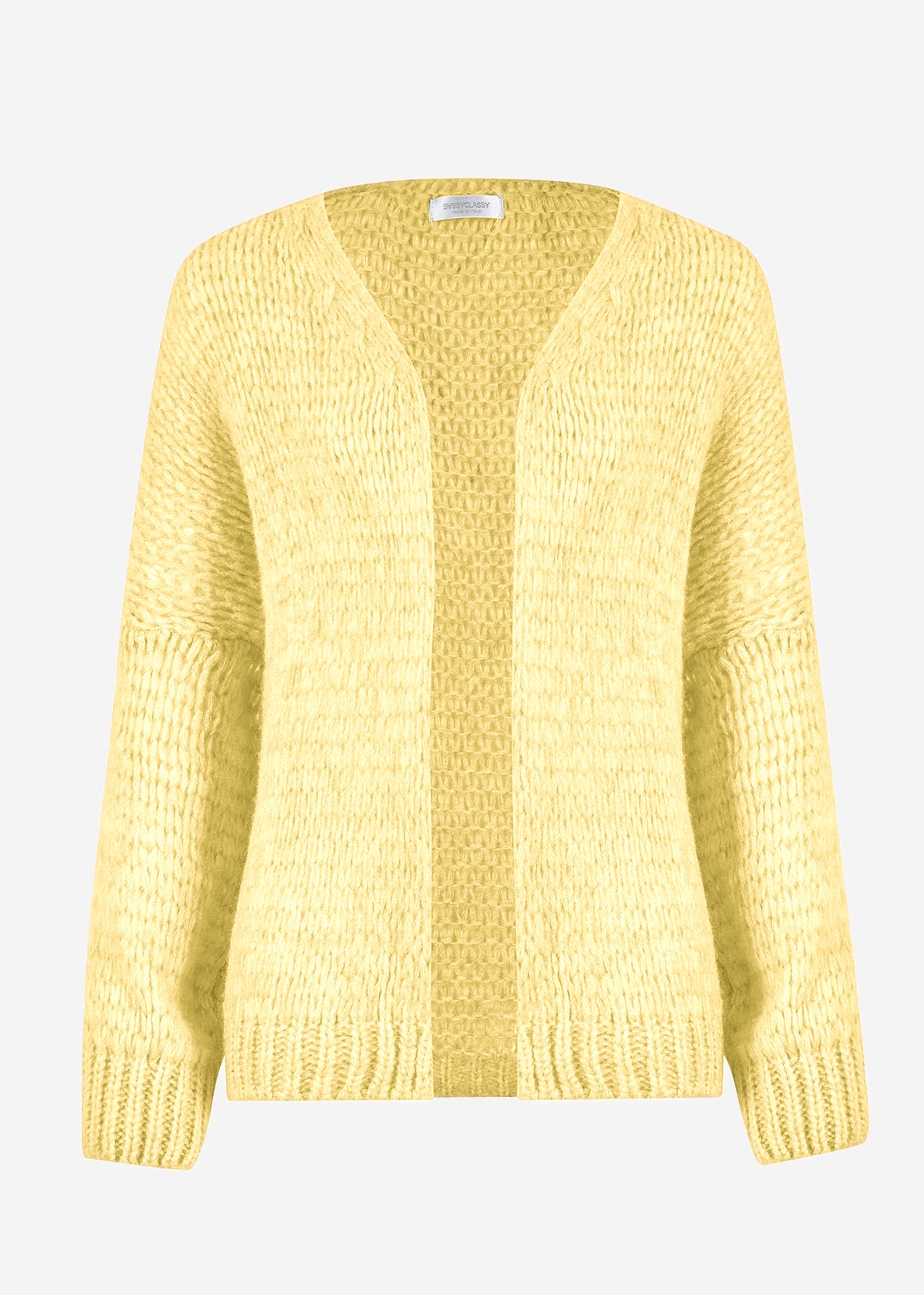 Oversize Cardigan - buttergelb