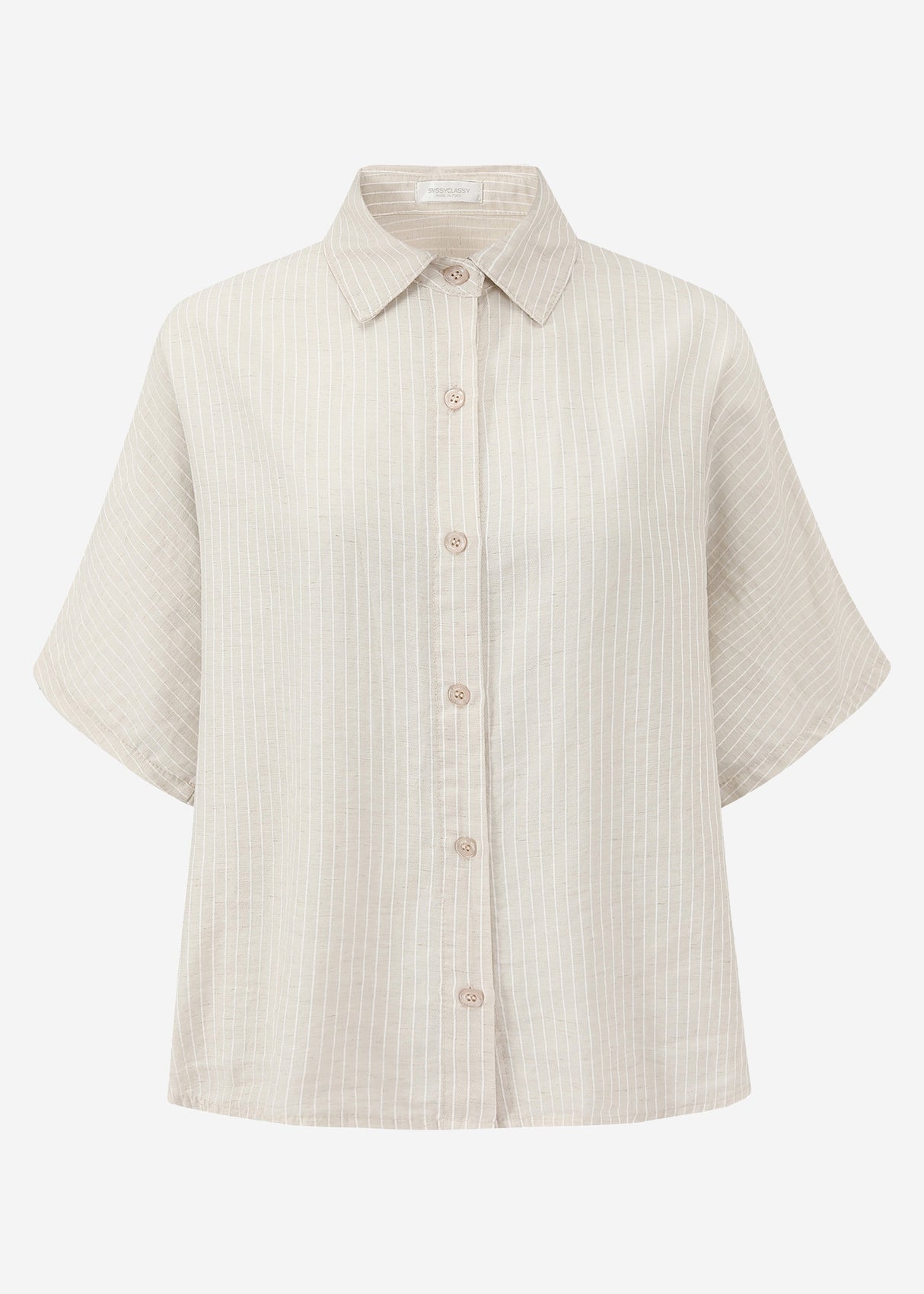 Striped blouse - light beige