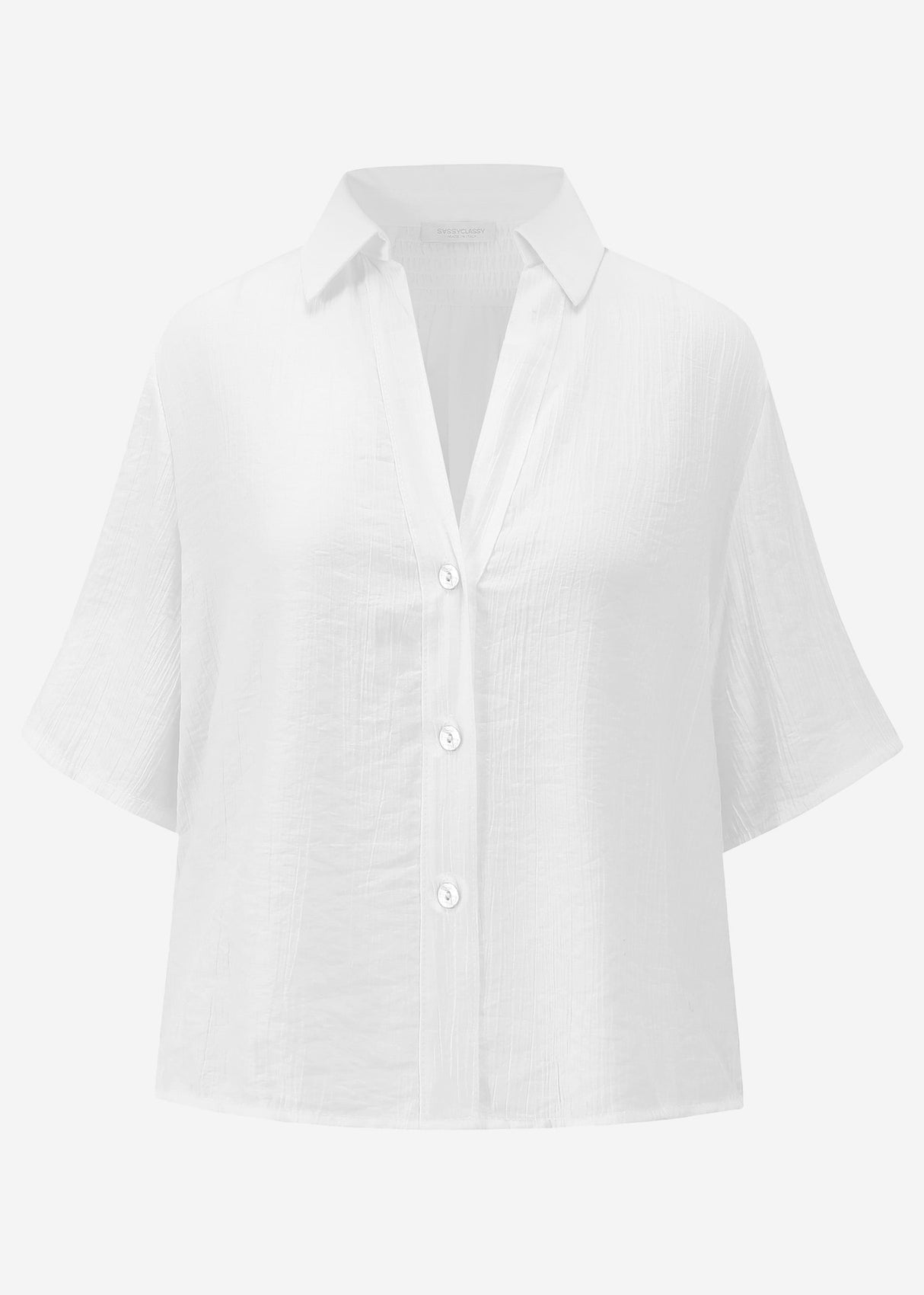 Blouse in Crincle optics - white