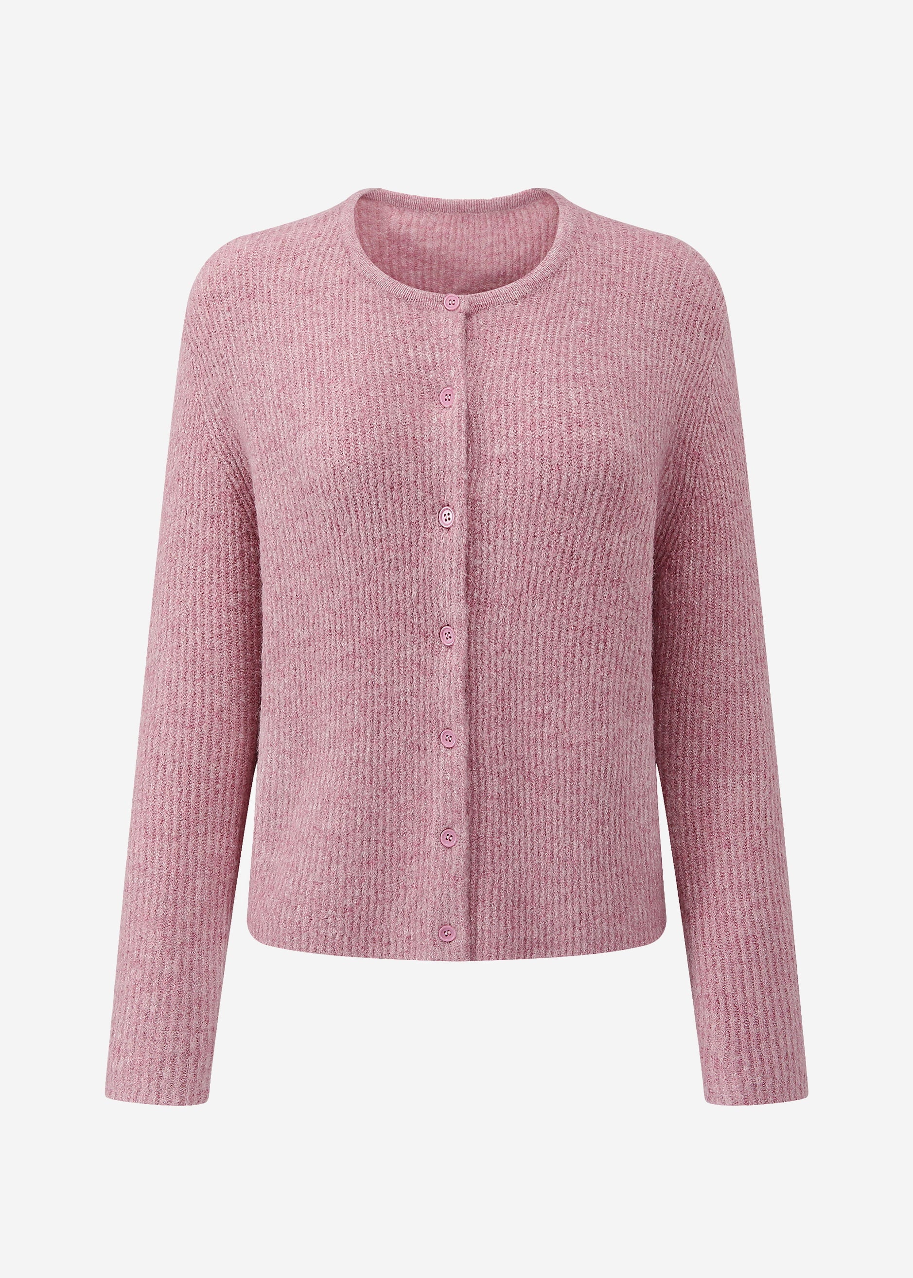 Cardigan with rib structure - altrosa