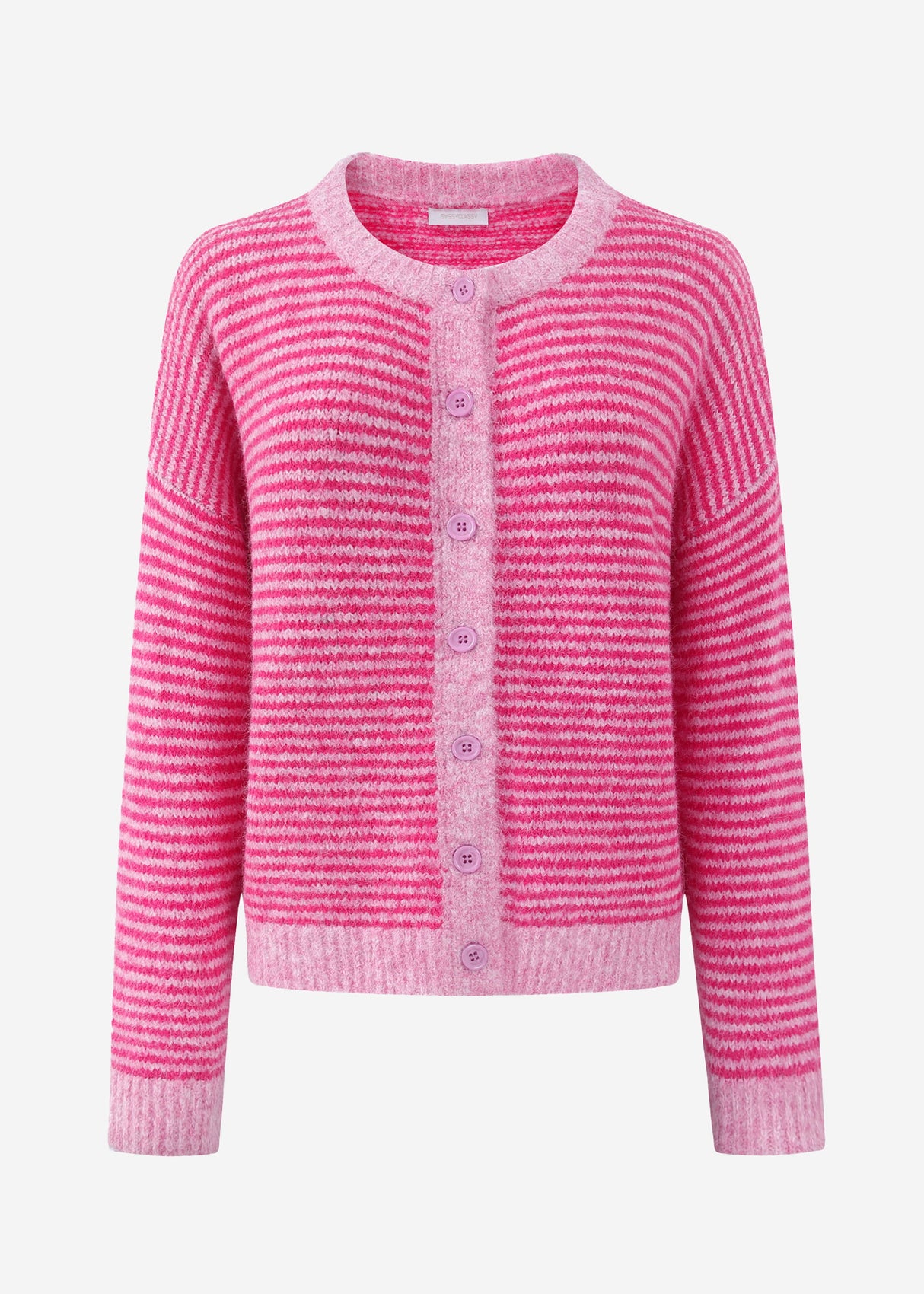 Striped cardigan - pink