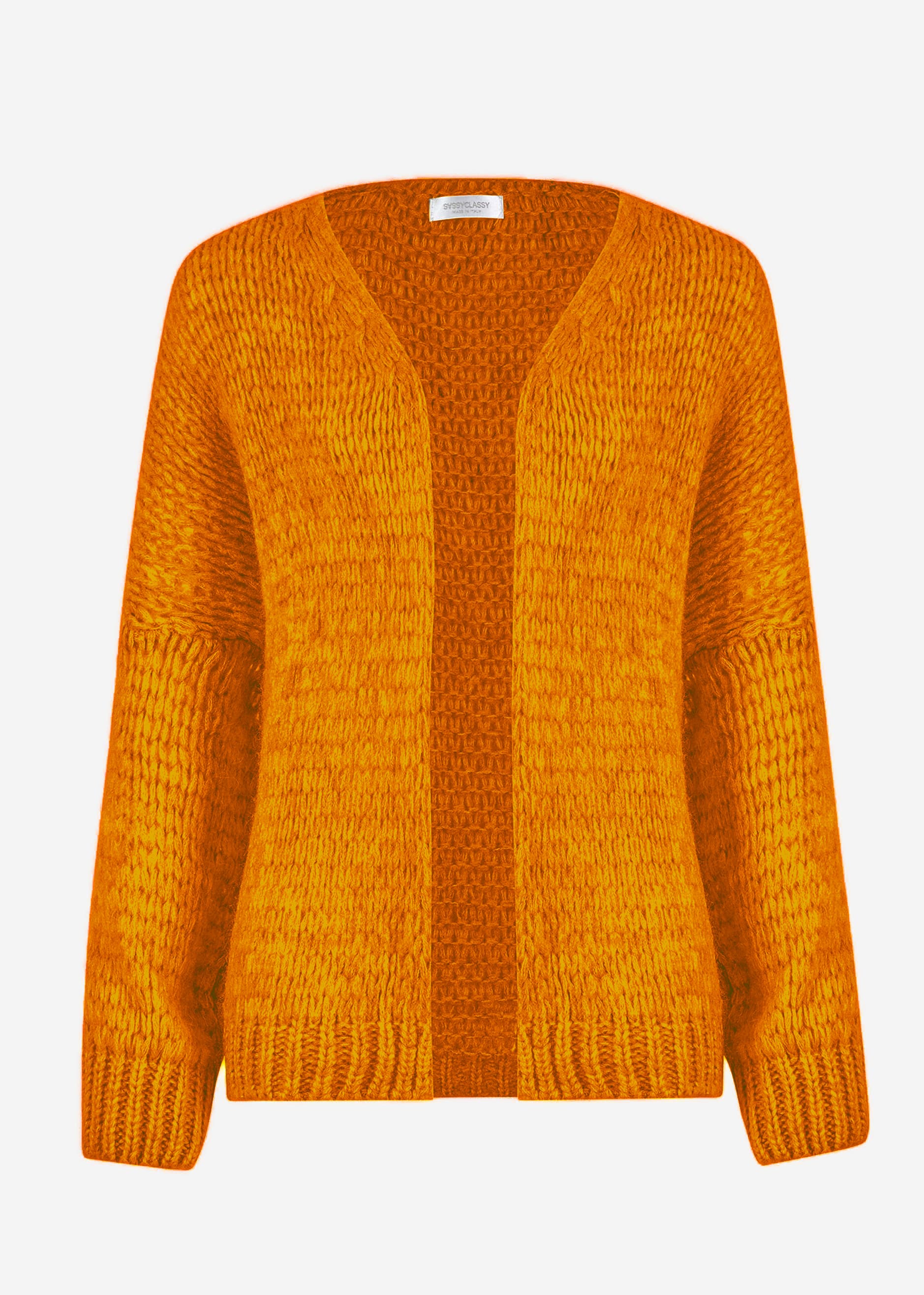 Oversize Cardigan - senfgelb