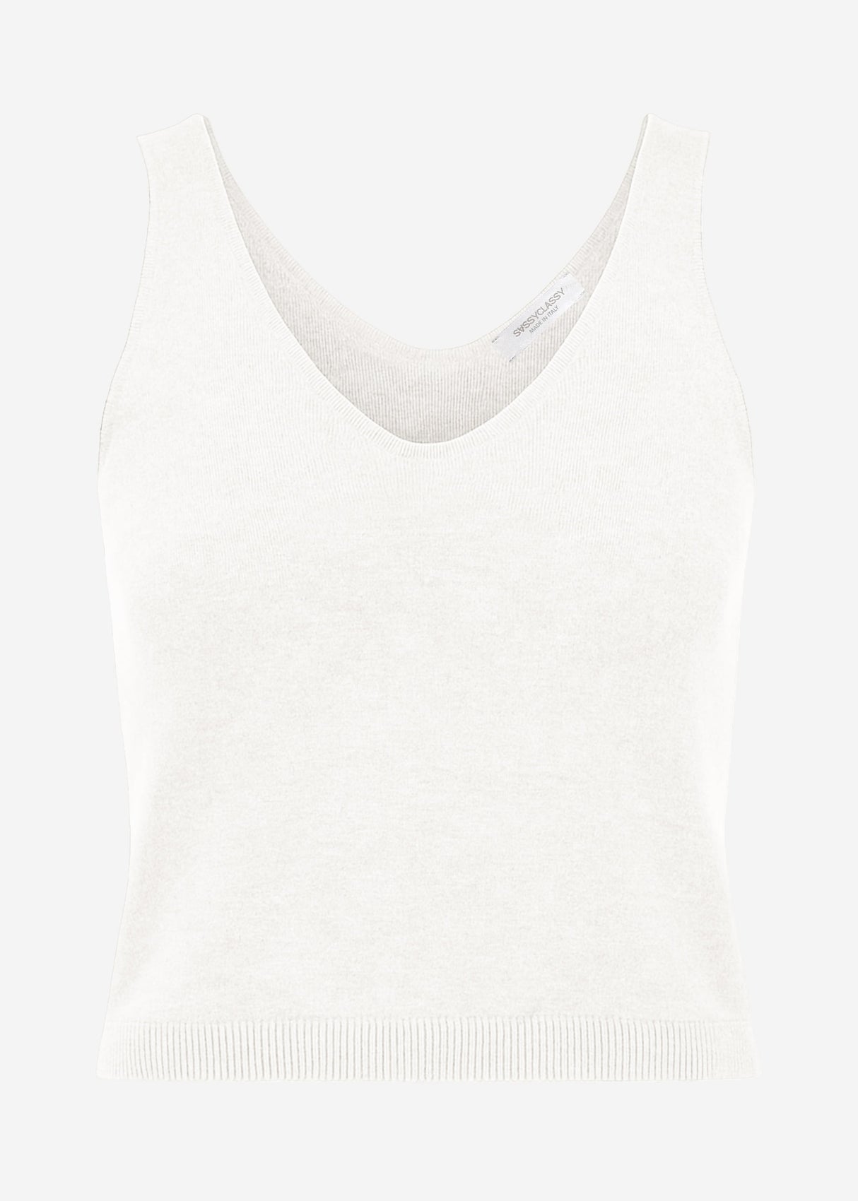 Cashmere knit top - off-white