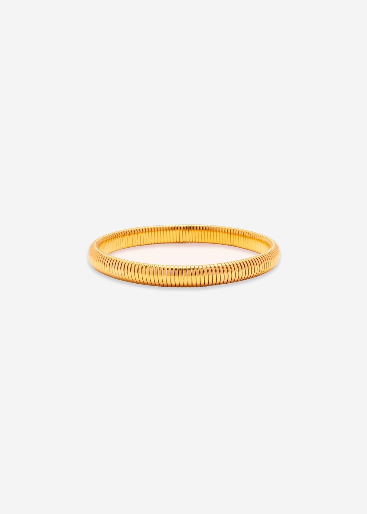 Gerilltes Armband schmal - gold