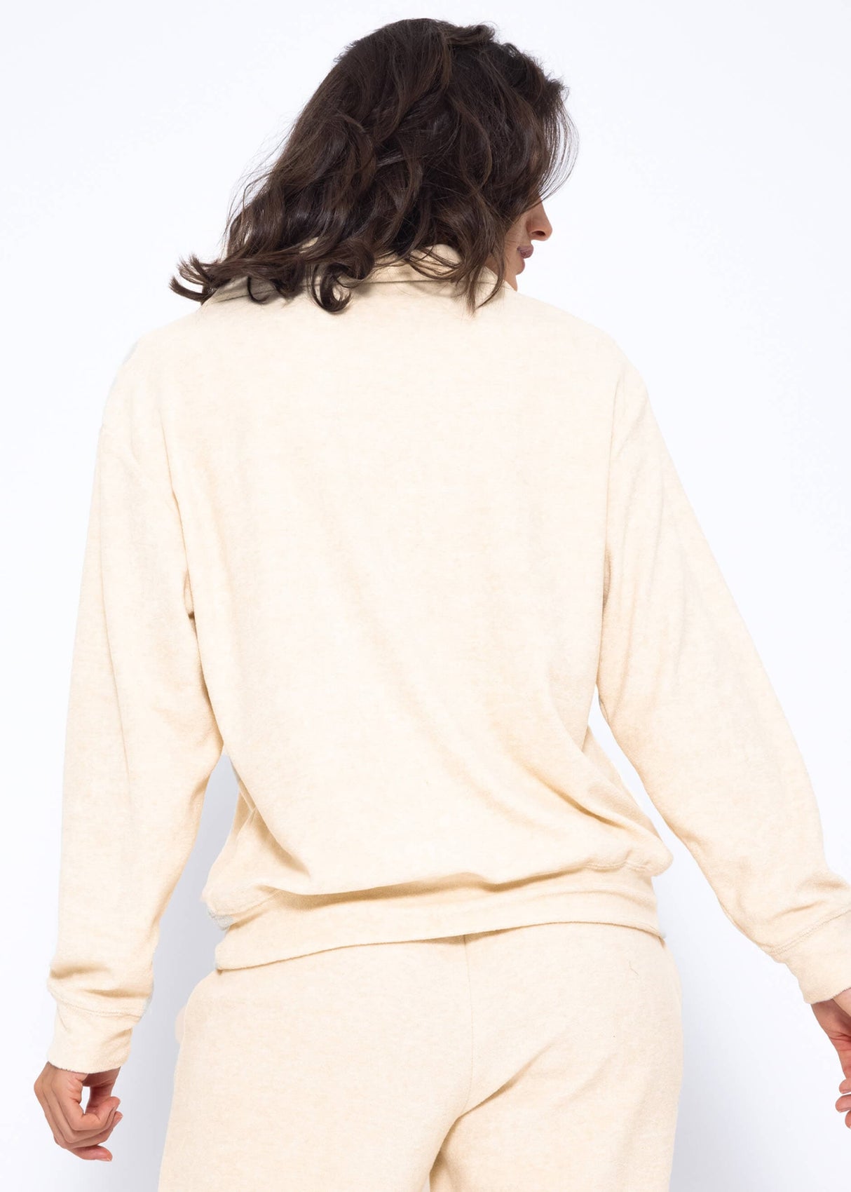 Frottee Sweater - beige