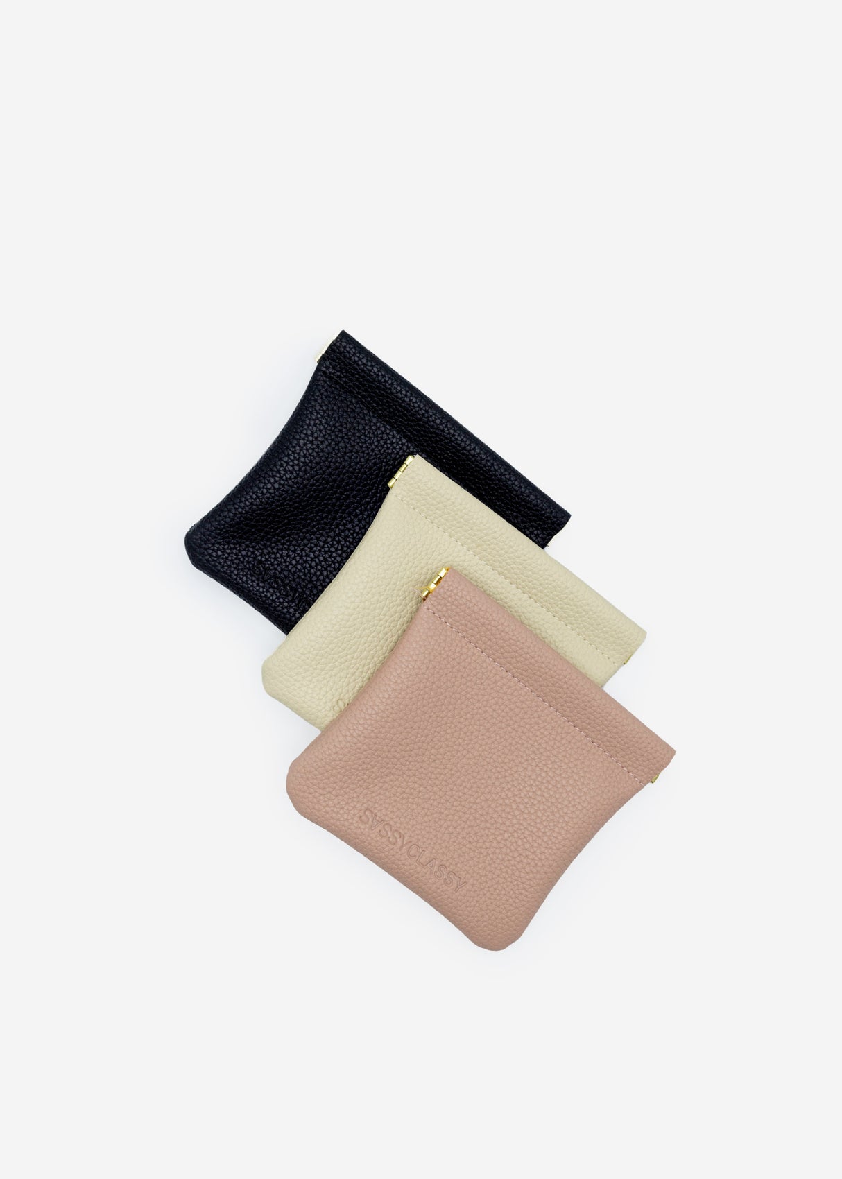 Curved Duo Hair Tie - gold-light blue