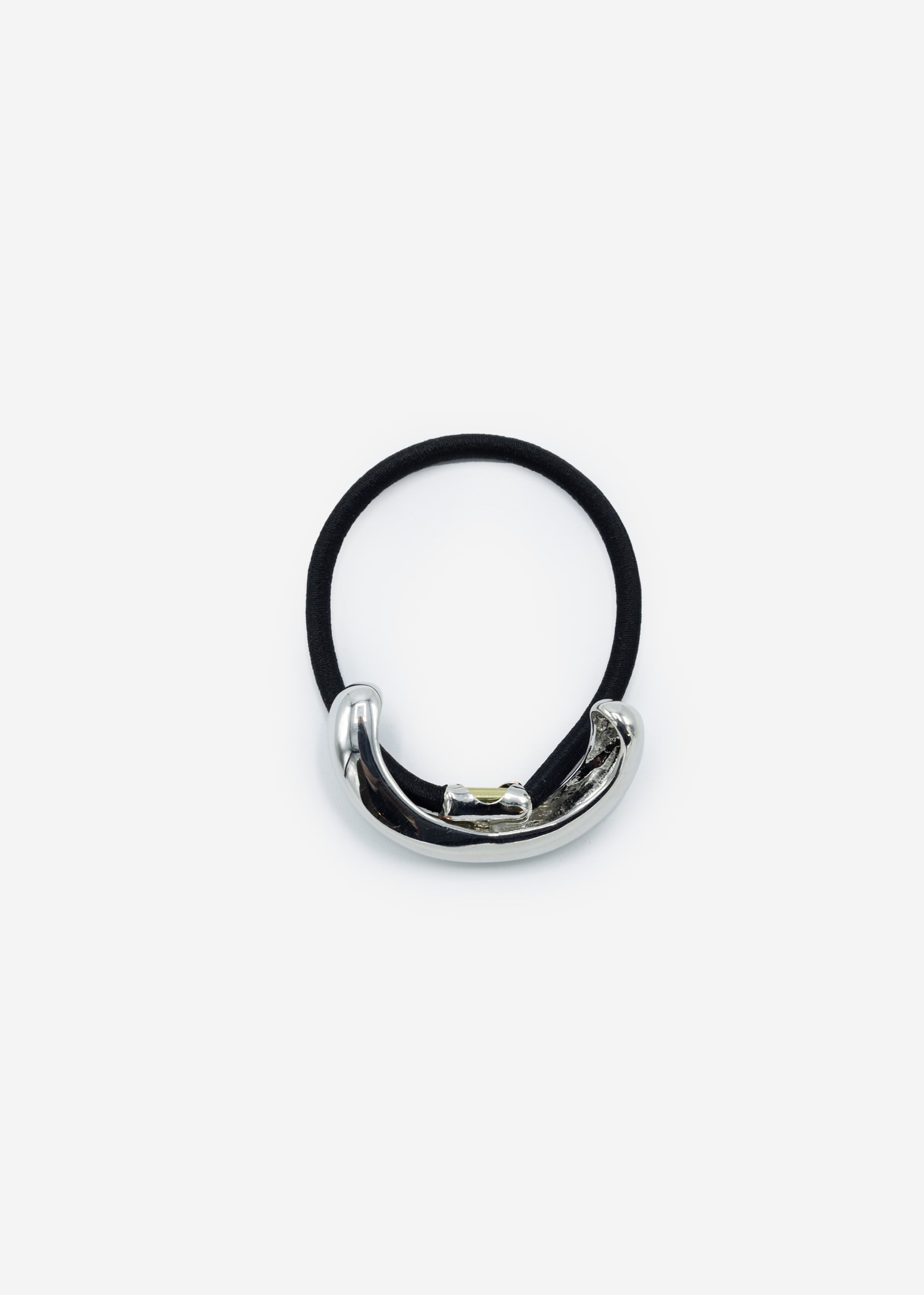 Haargummi mit Twist Design - silber