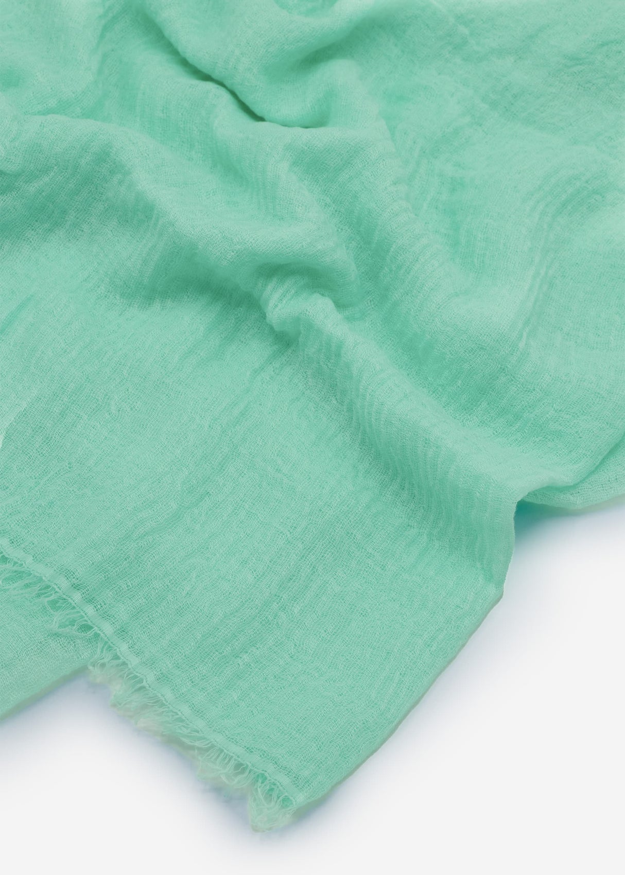 Musselin Schal - türkis