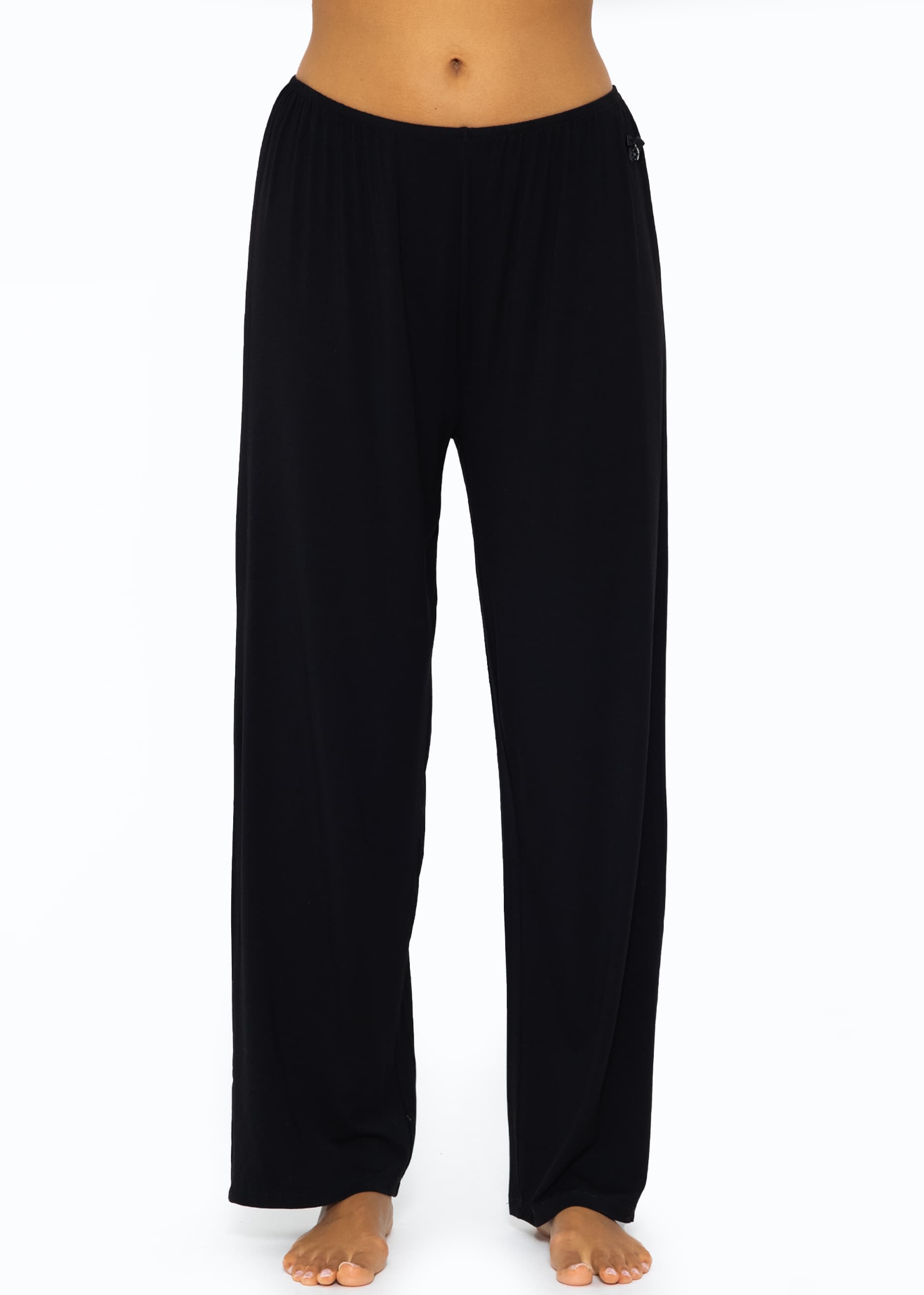 Jersey Pyjamahose - schwarz