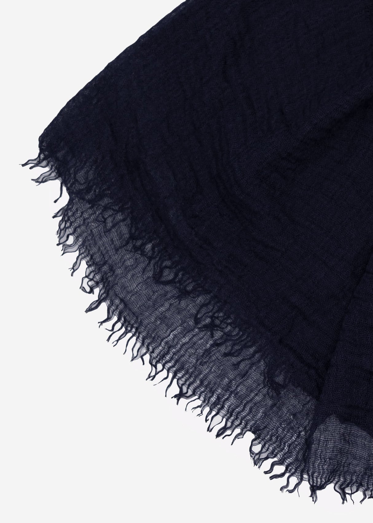 Musselin Schal, dunkelblau
