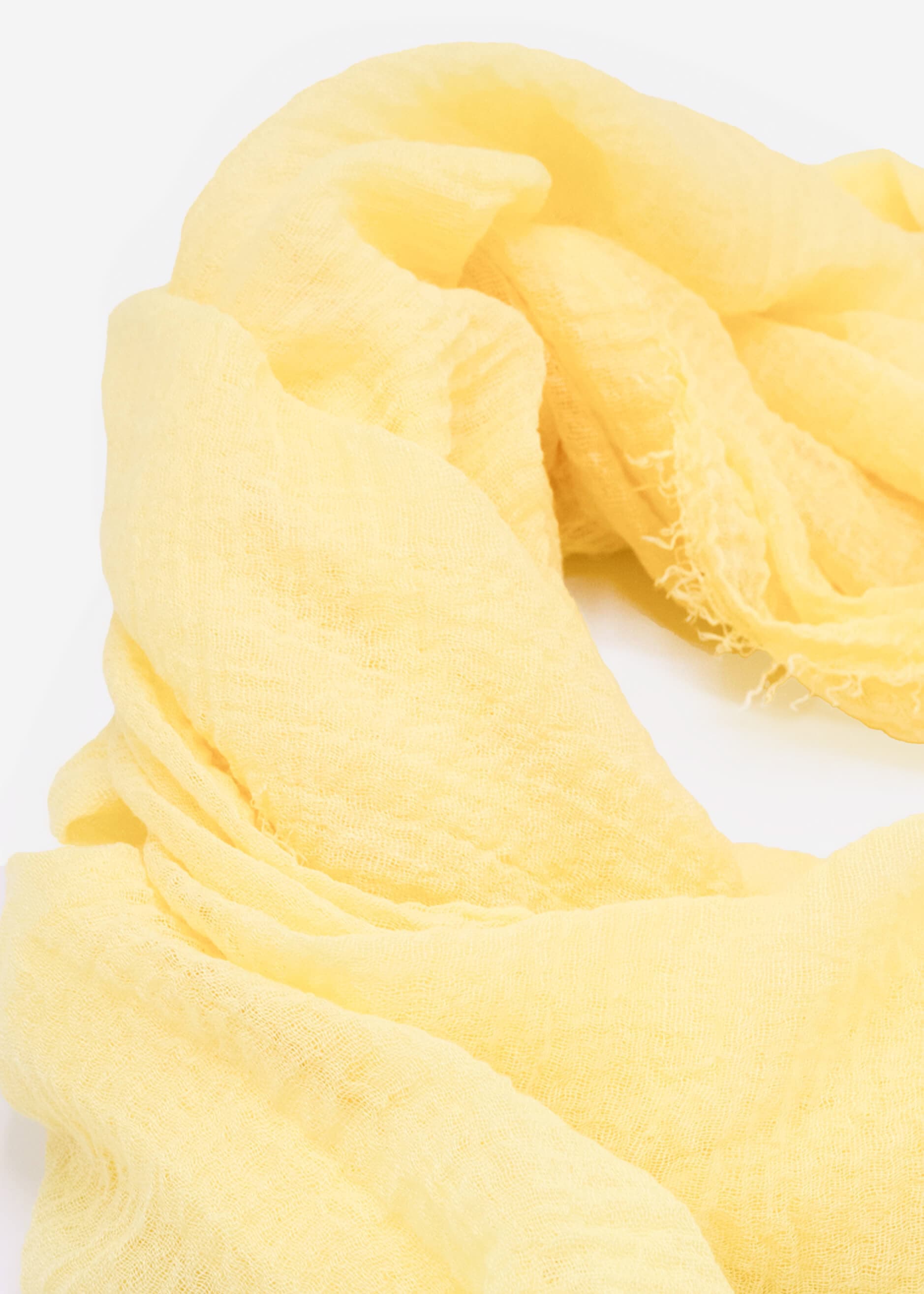 Muslin scarf, yellow