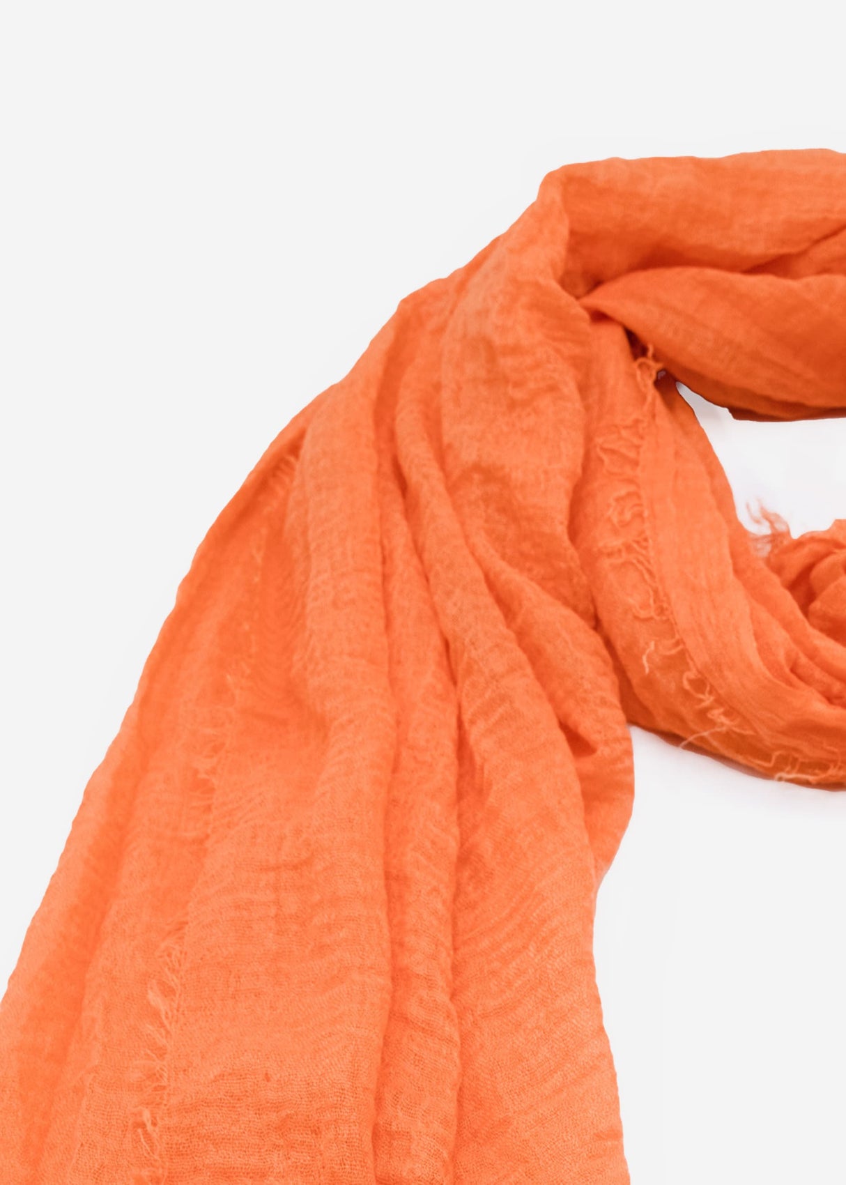Muslin scarf, salmon