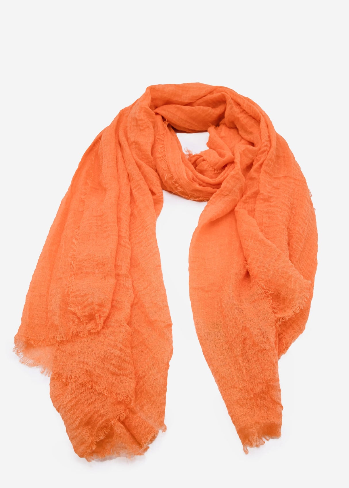 Muslin scarf, salmon