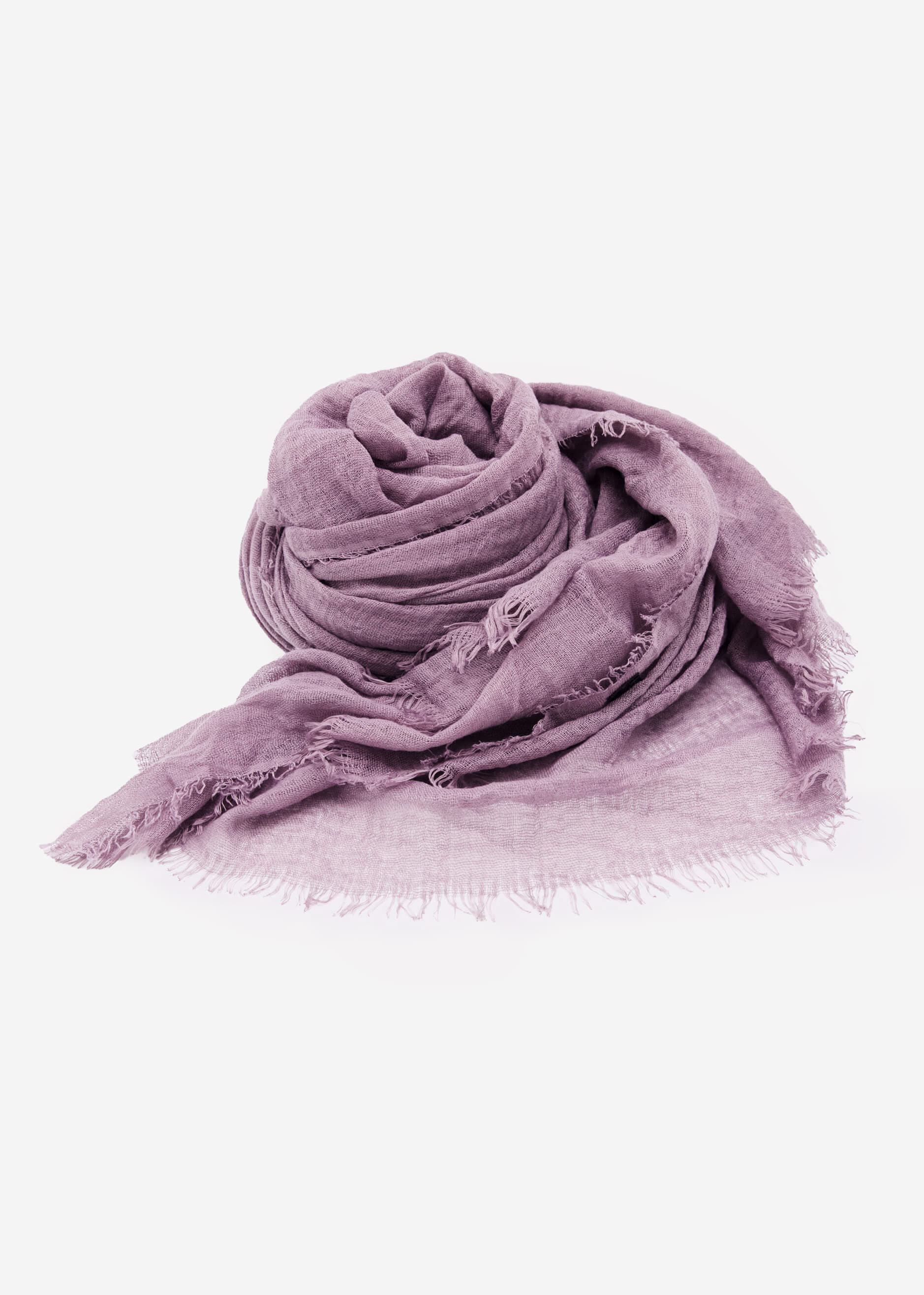 Musselin Schal - mauve