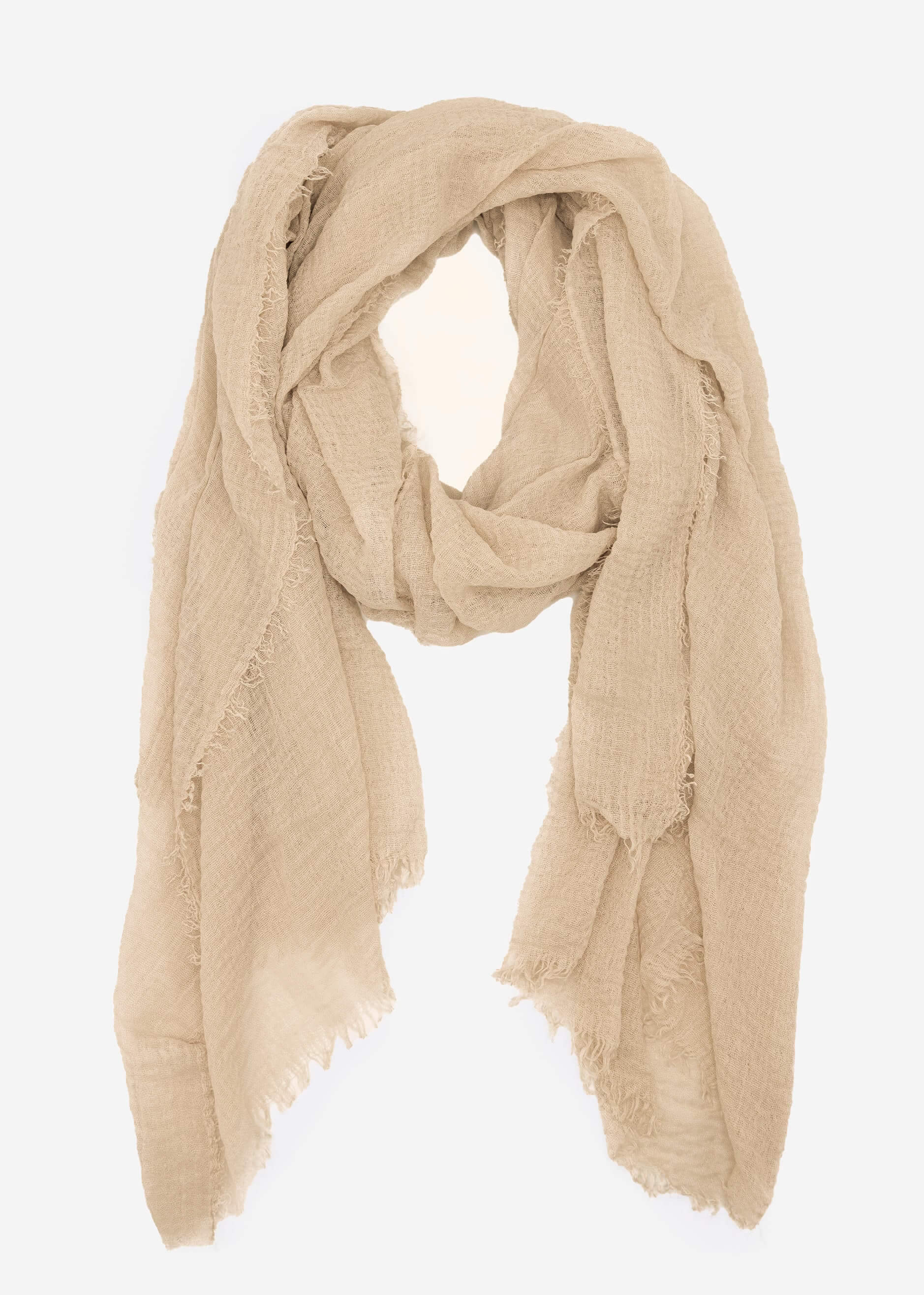 Muslin scarf, beige