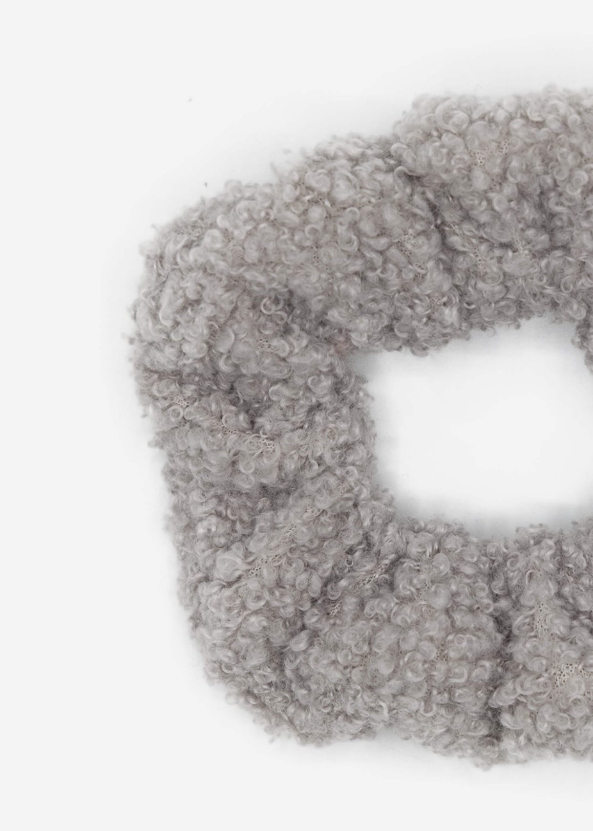 Teddy scrunchie - grey